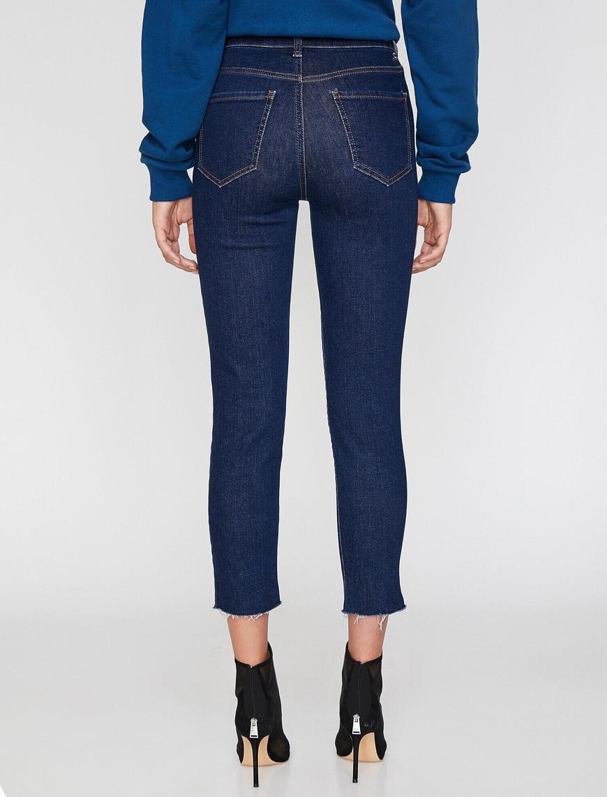   Eve Slim Jean - Yüksek Bel Normal Kesim Hafif Düz Paça Straight Jean Pantolon