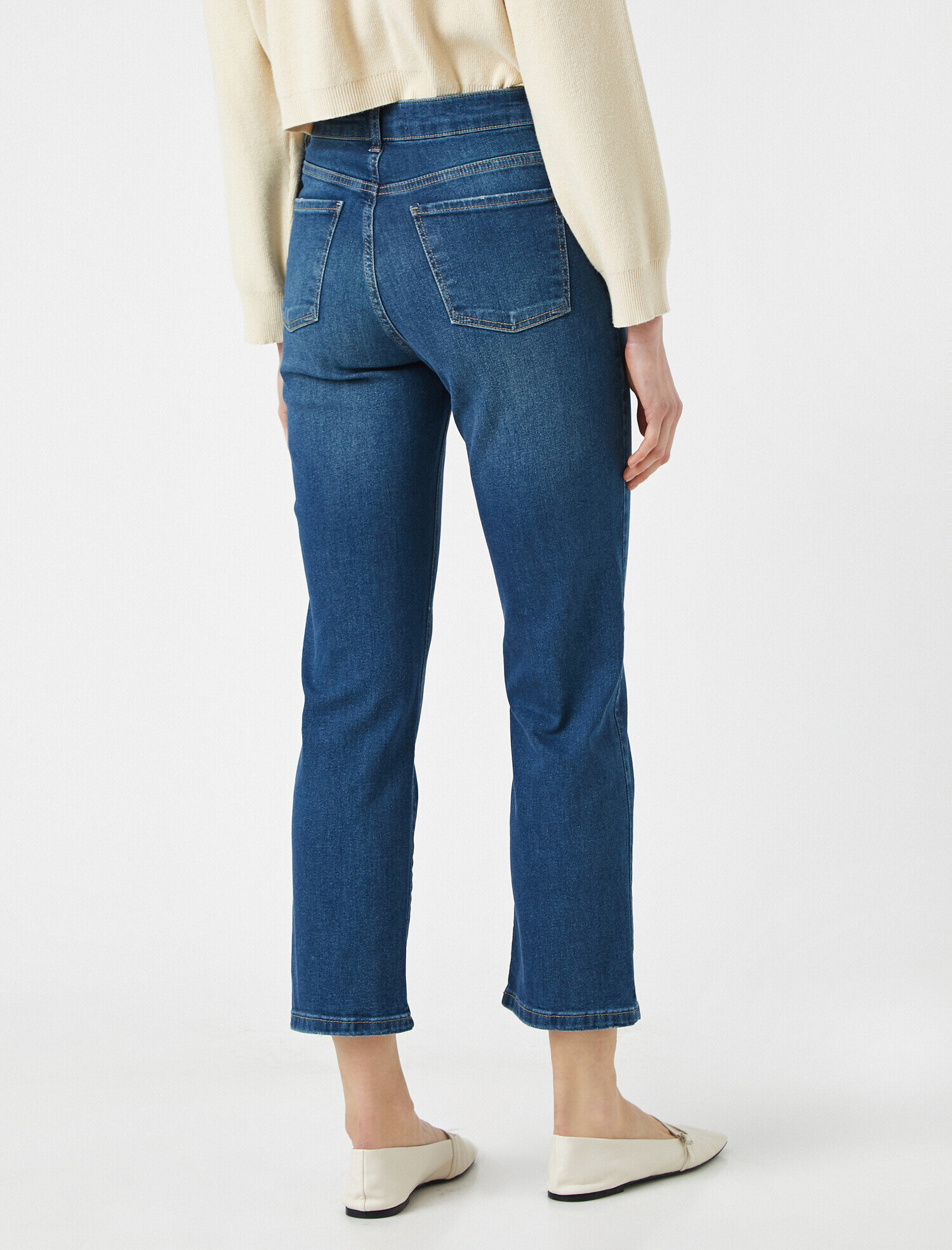   Eve Slim Jean - Yüksek Bel Normal Kesim Hafif Düz Paça Straight Jean Pantolon