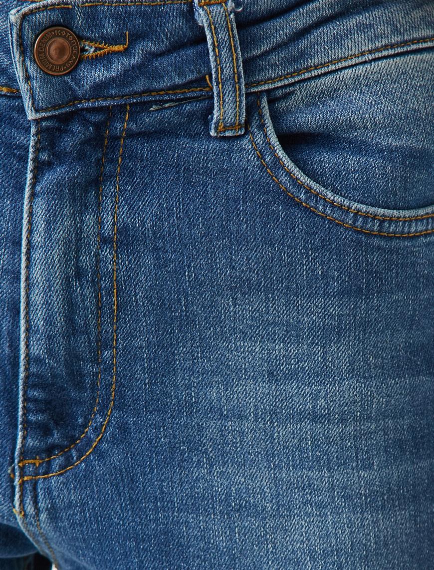   Eve Slim Jean - Yüksek Bel Normal Kesim Hafif Düz Paça Straight Jean Pantolon