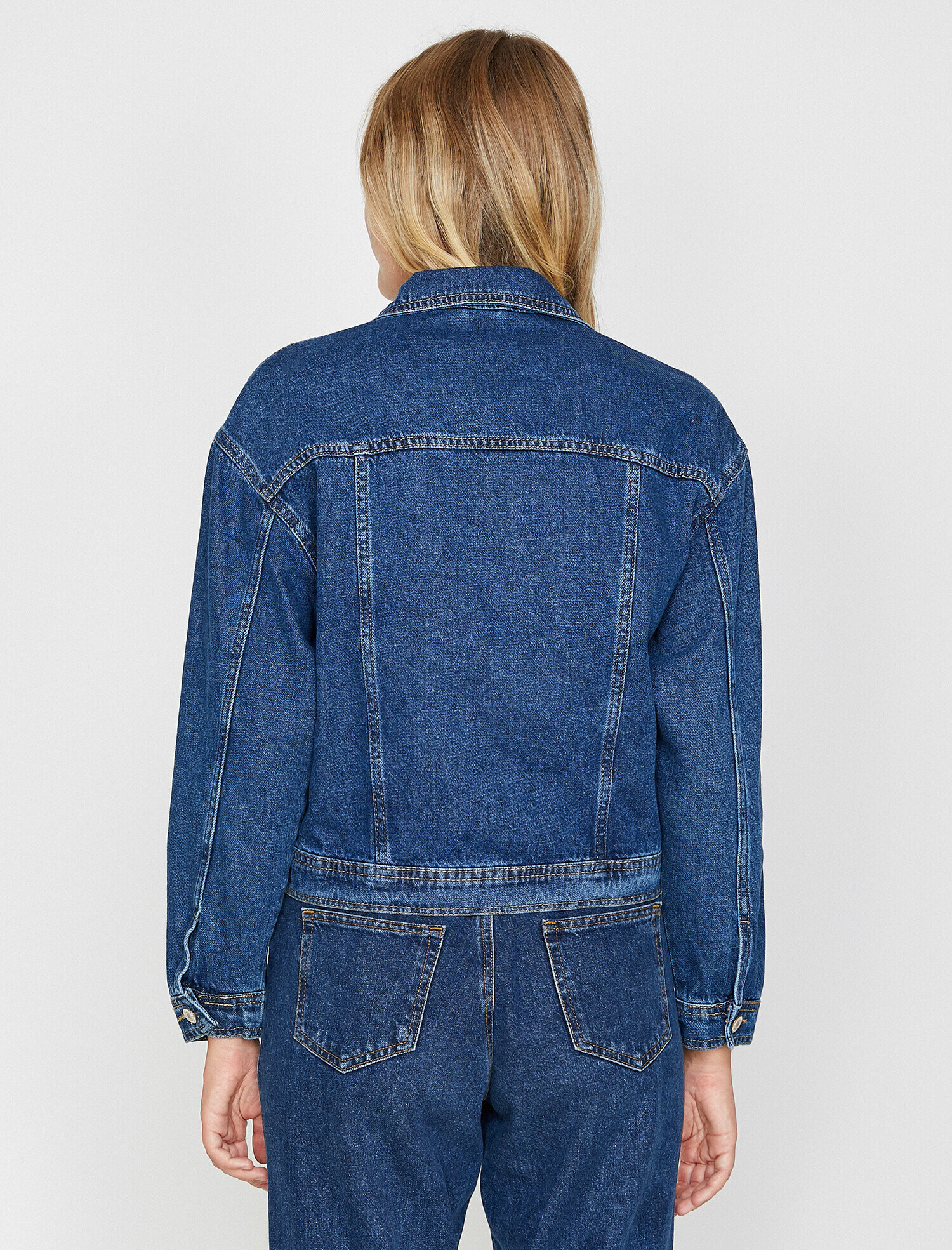   Klasik Yaka Jean Ceket