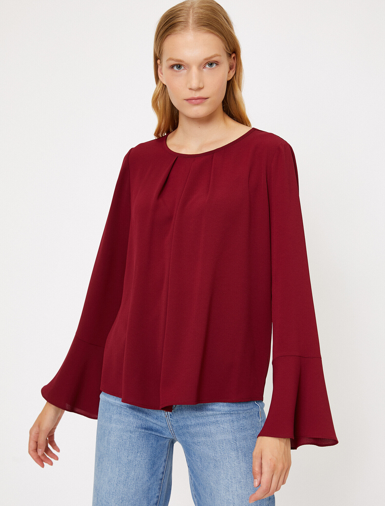   Kolları Volanlı Bluz