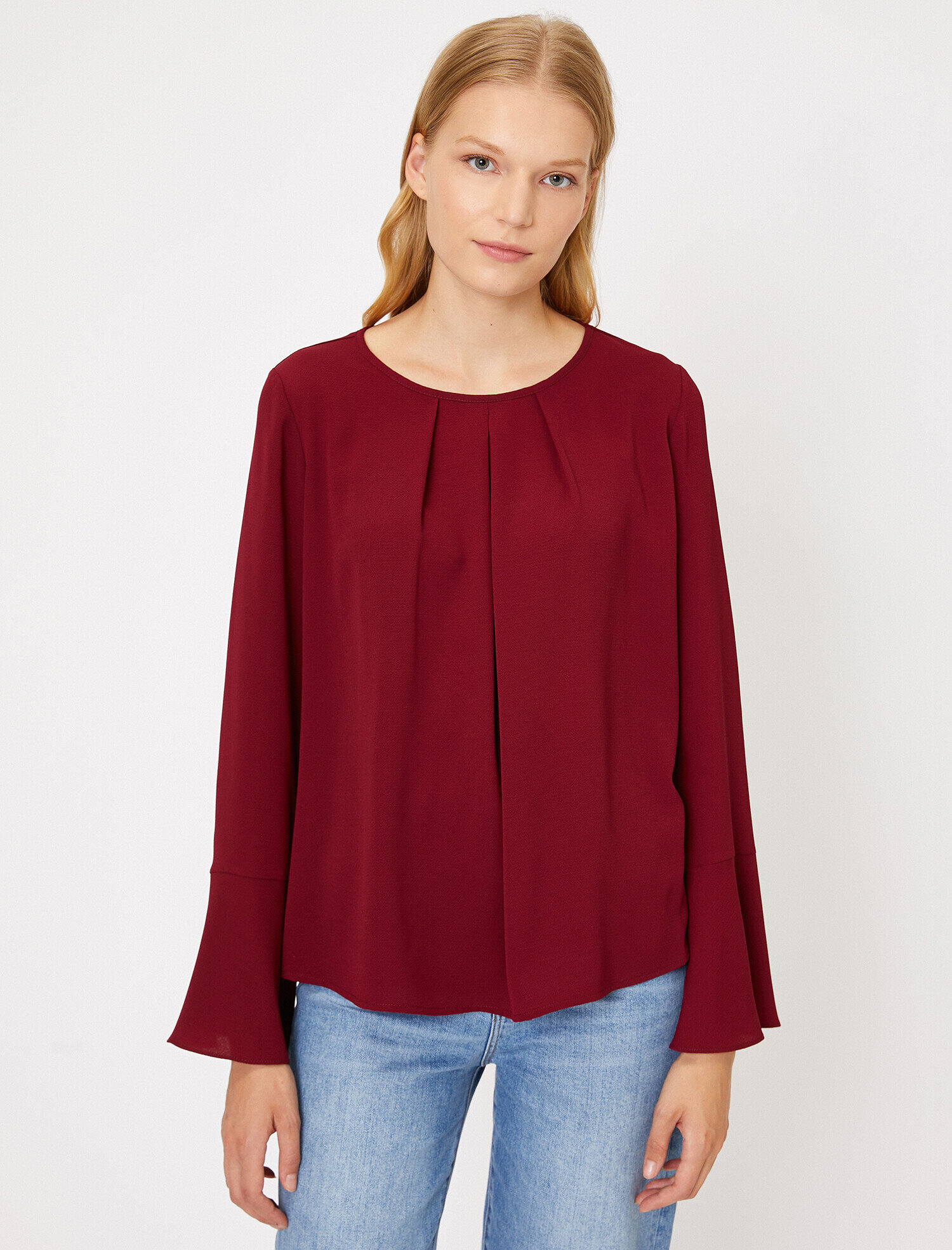   Kolları Volanlı Bluz