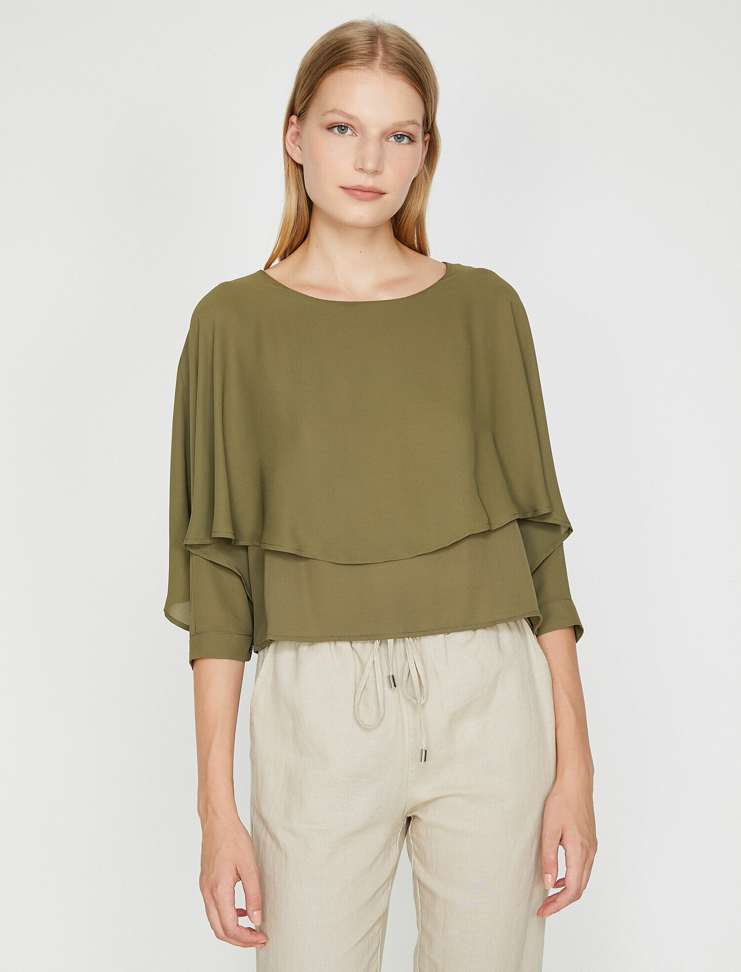   Fırfır Detaylı Bluz