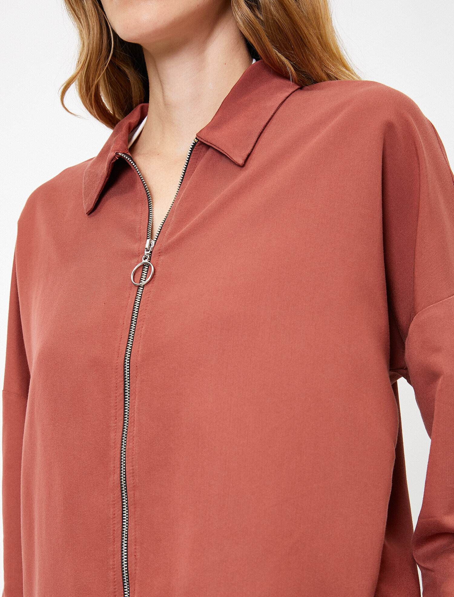   Fermuar Detaylı Tunik