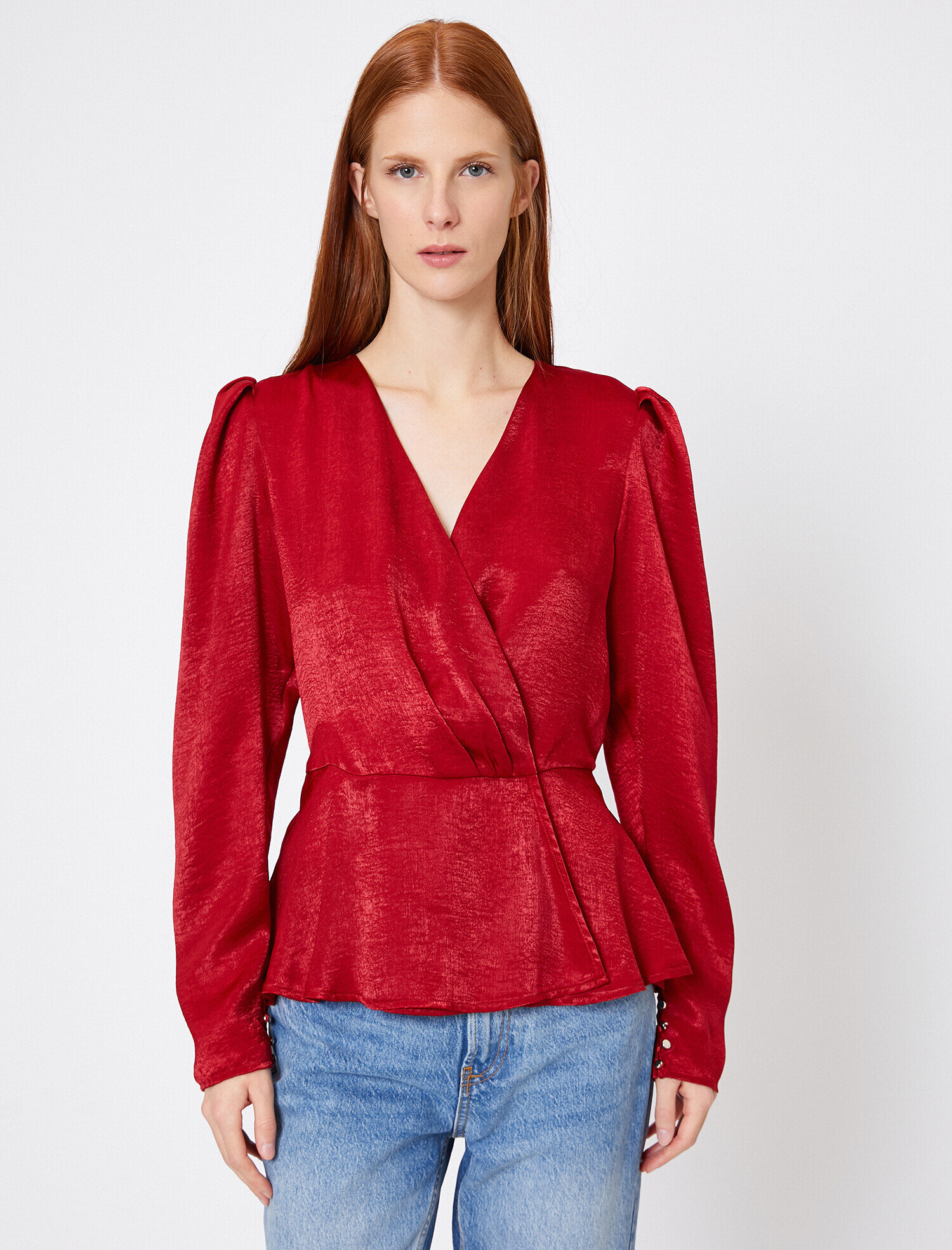 Uzun Kollu V Yaka Bluz