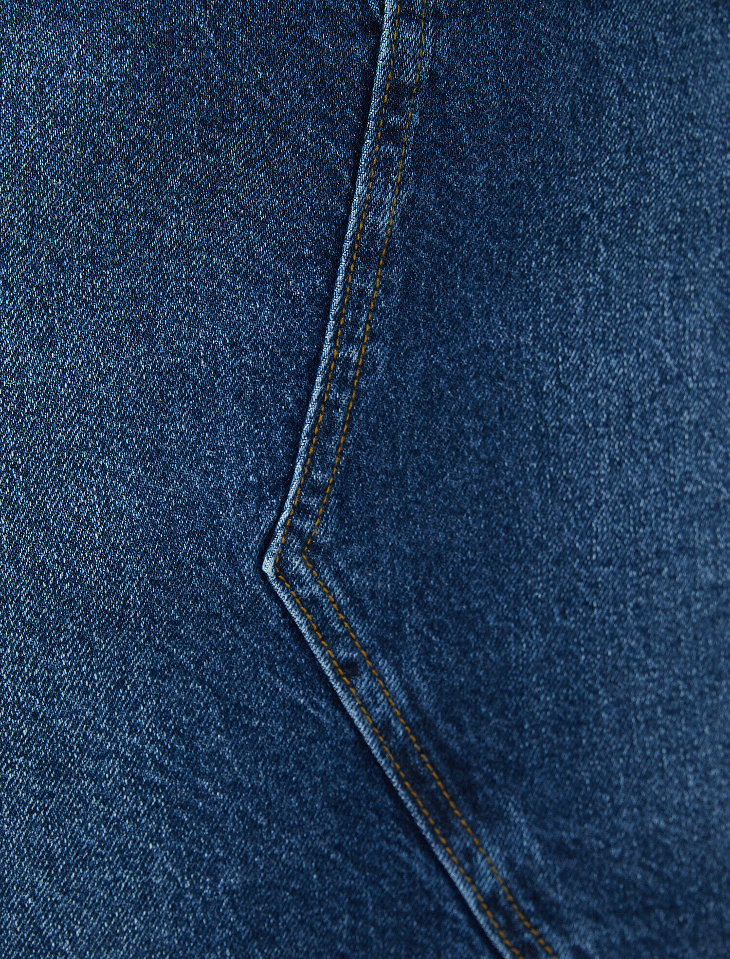   Cep Detaylı Jean Etek