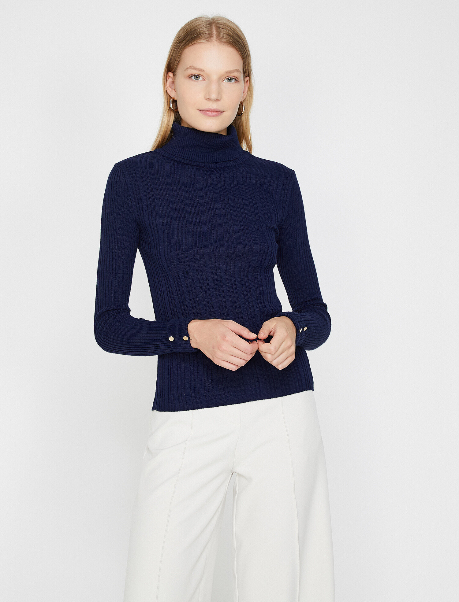   Boğazlı Triko Kazak