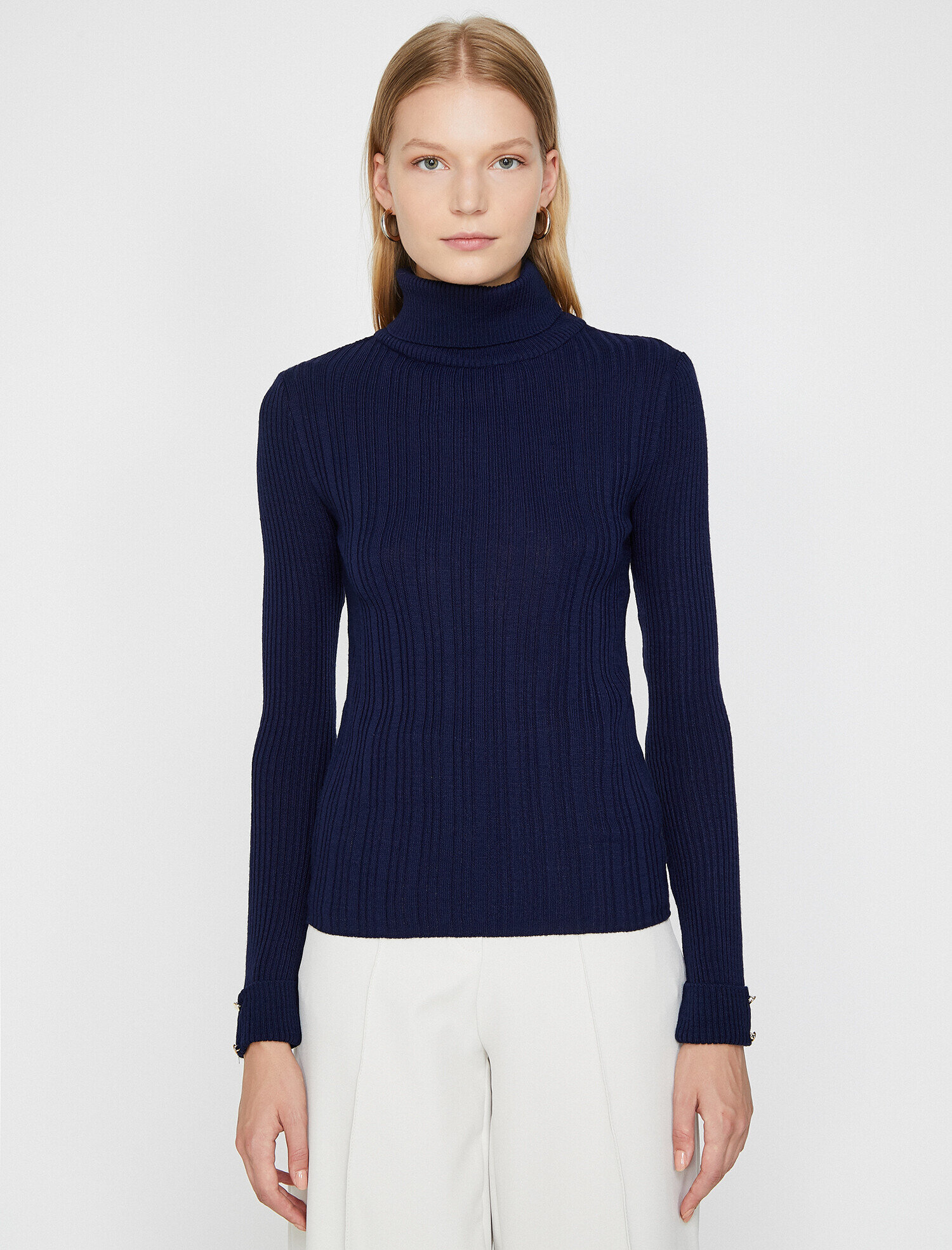   Boğazlı Triko Kazak