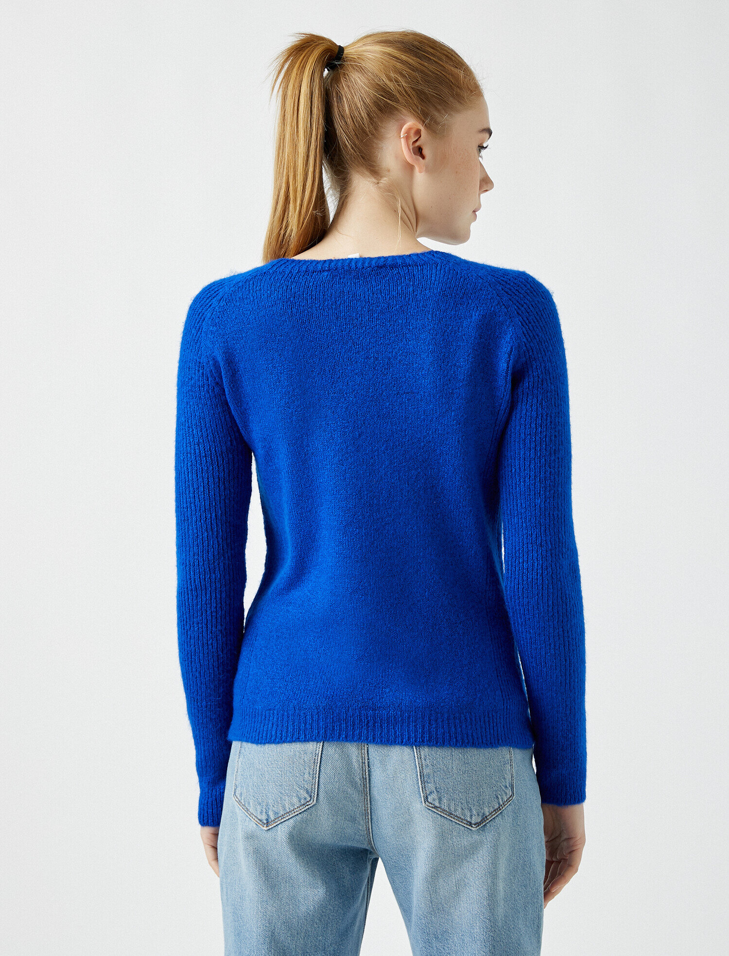   Bisiklet Yaka Triko Kazak