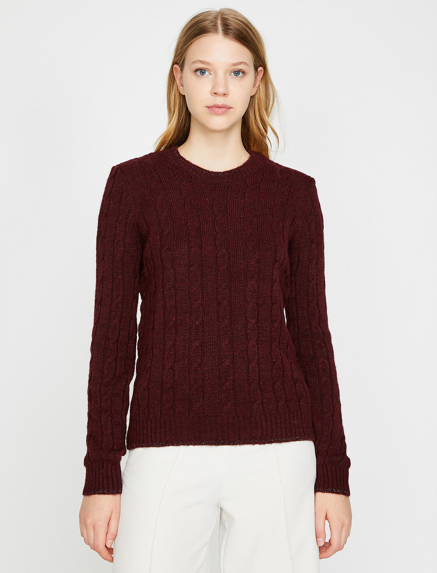   Bisiklet Yaka Triko Kazak