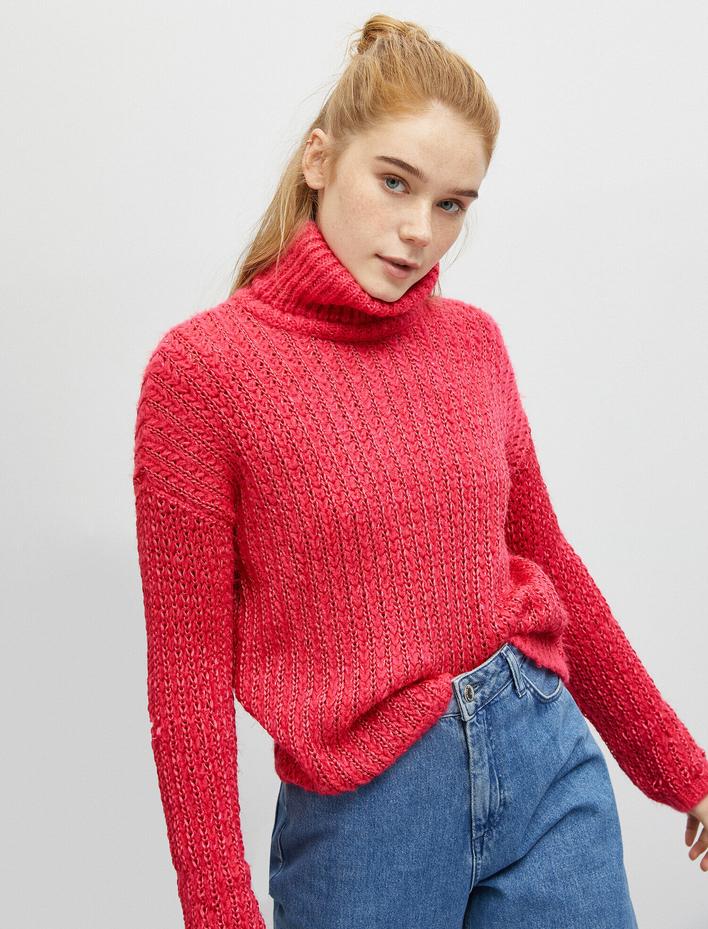  Bisiklet Yaka Triko Kazak