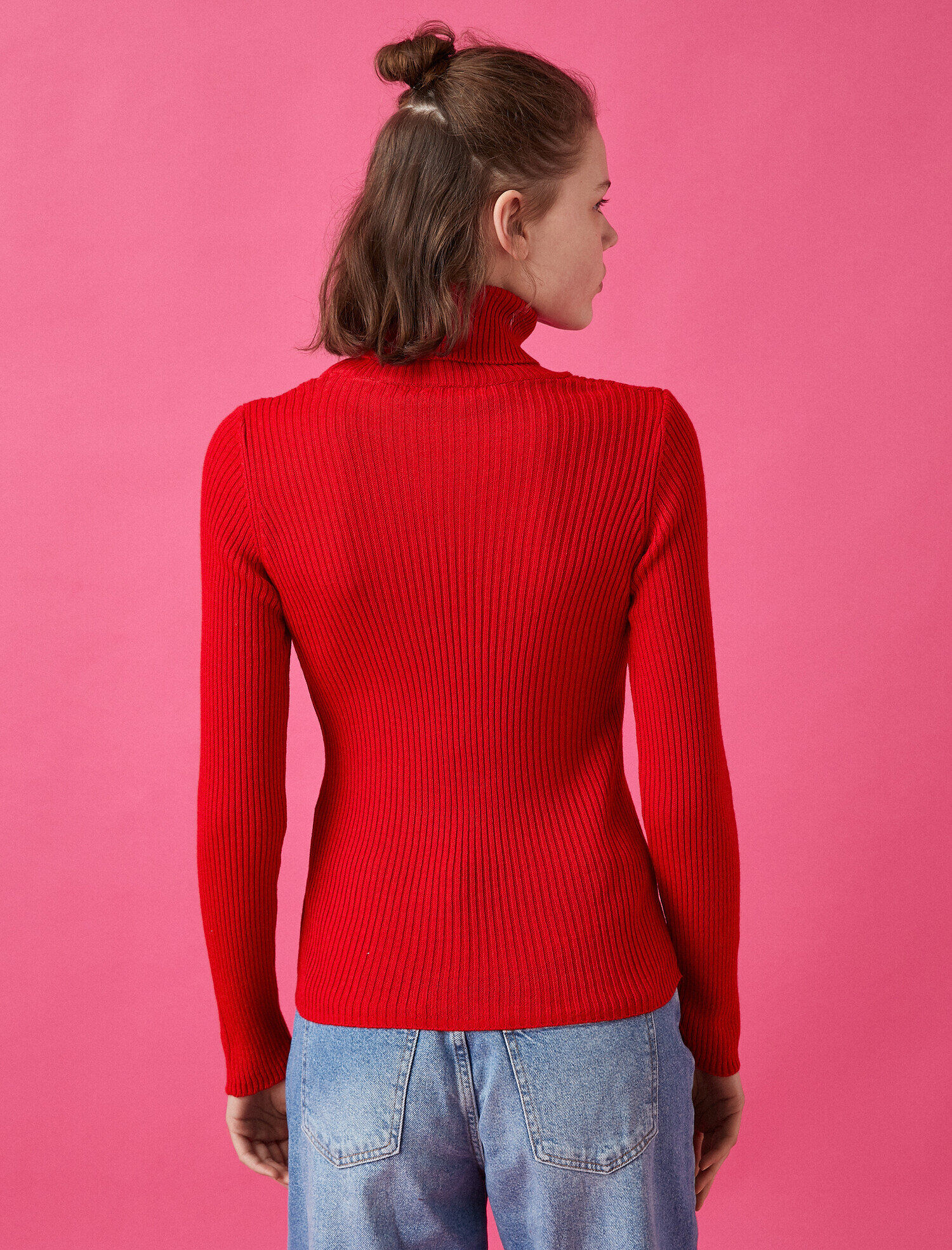   Boğazlı Triko Kazak