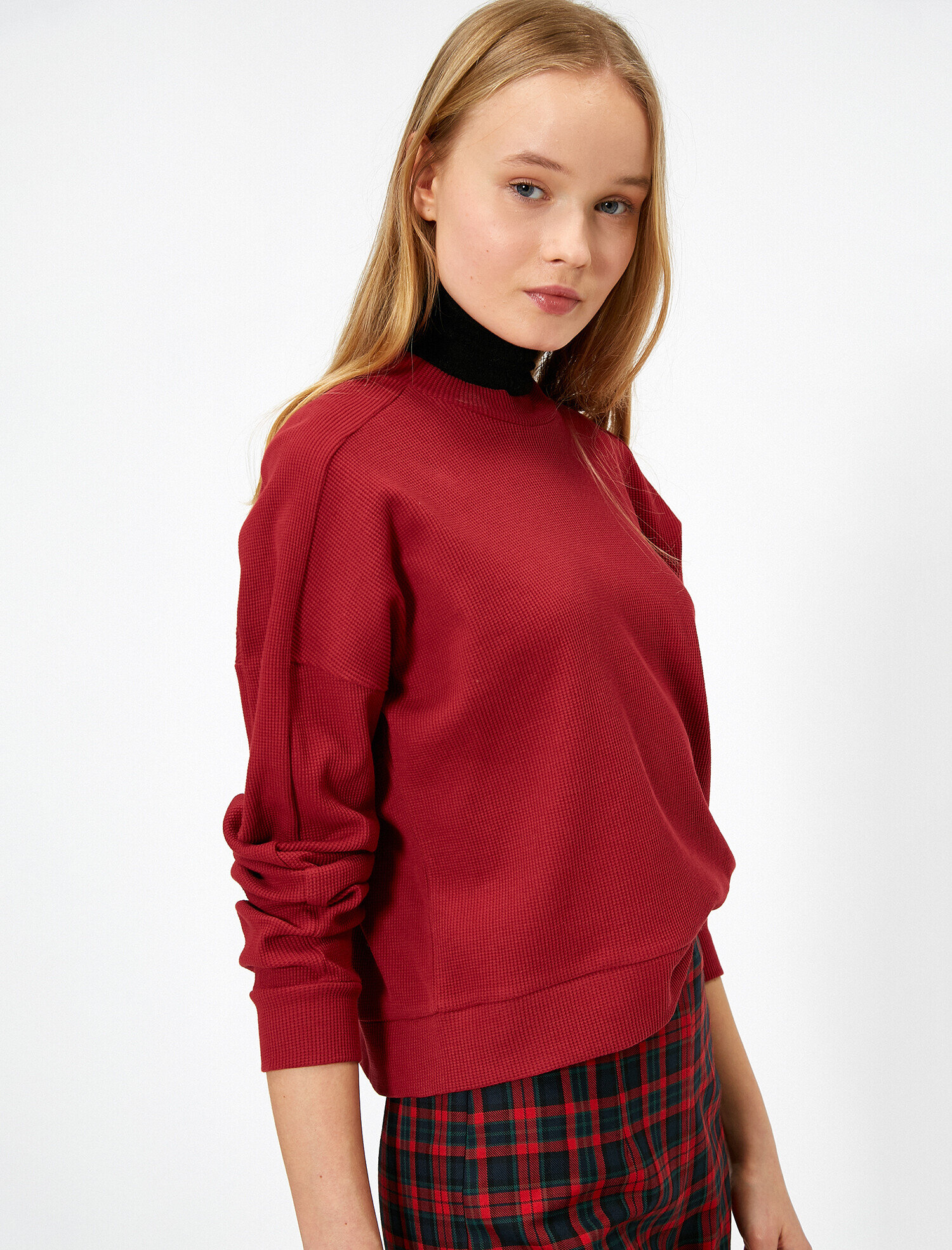   Bisiklet Yaka Sweatshirt