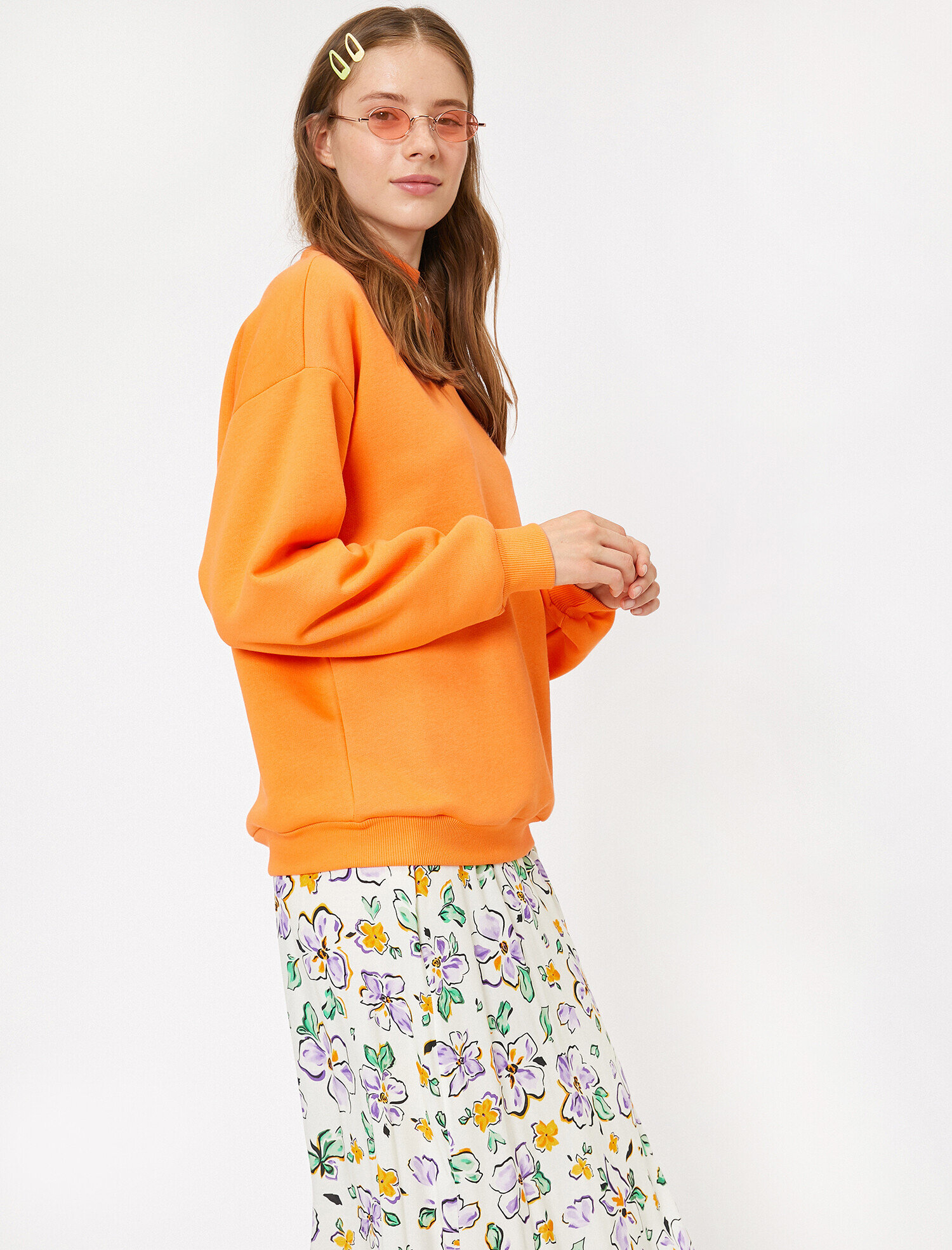   Yüksek Yaka Sweatshirt