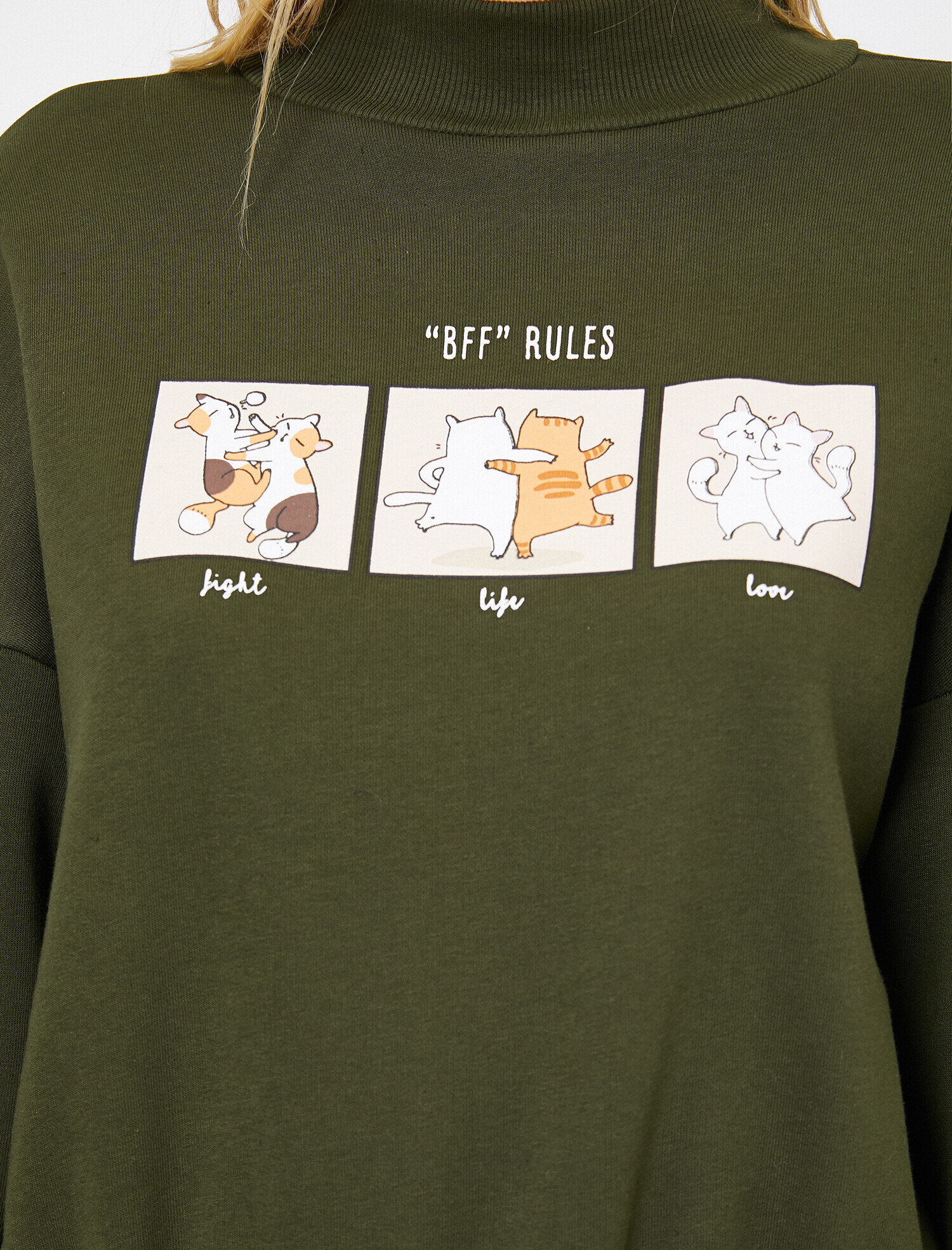 Yazılı Baskılı Sweatshirt