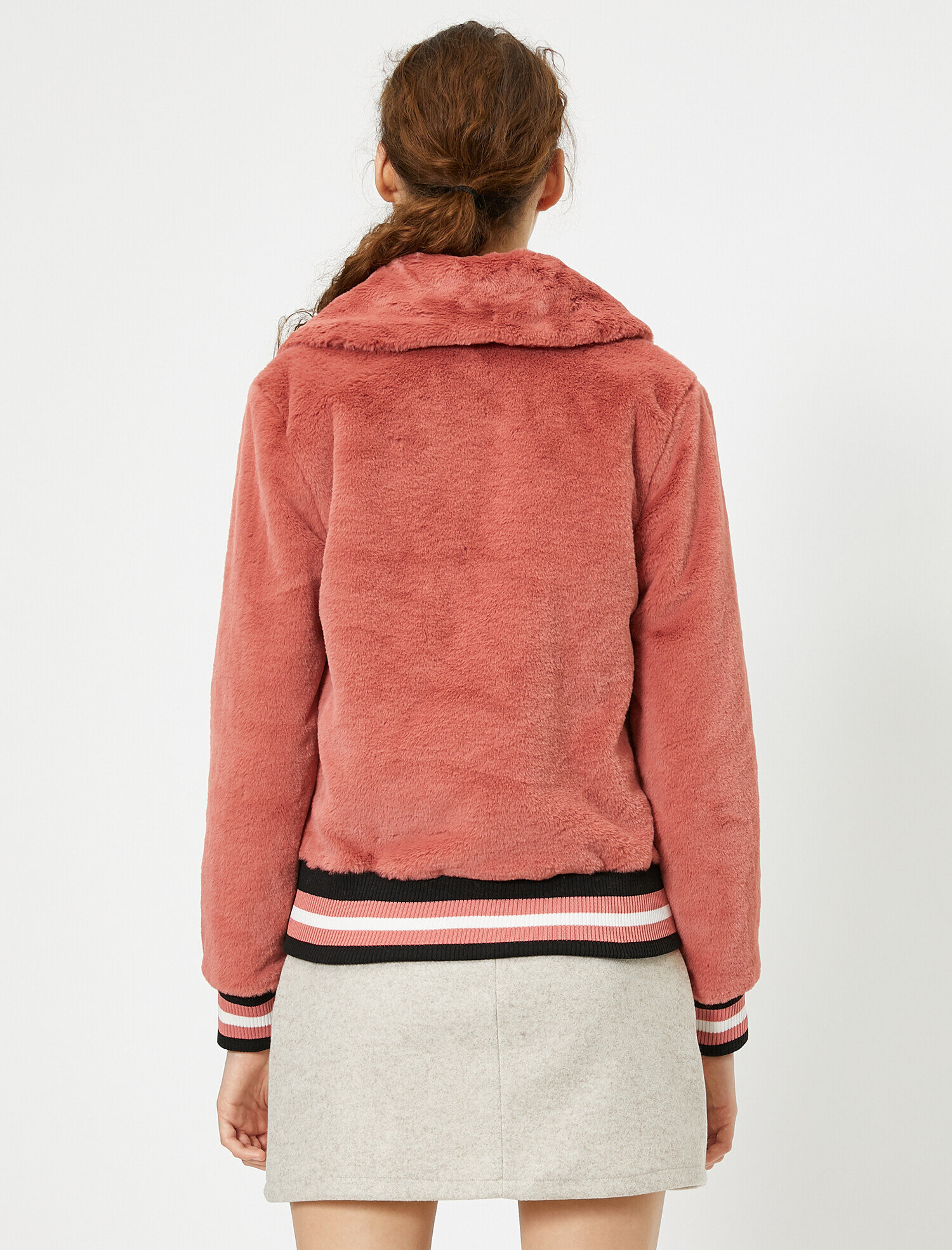   Fermuar Detaylı Mont