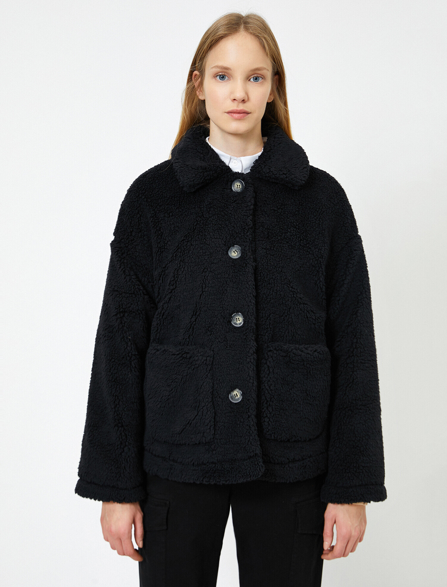   Suni Kürk Detaylı Mont