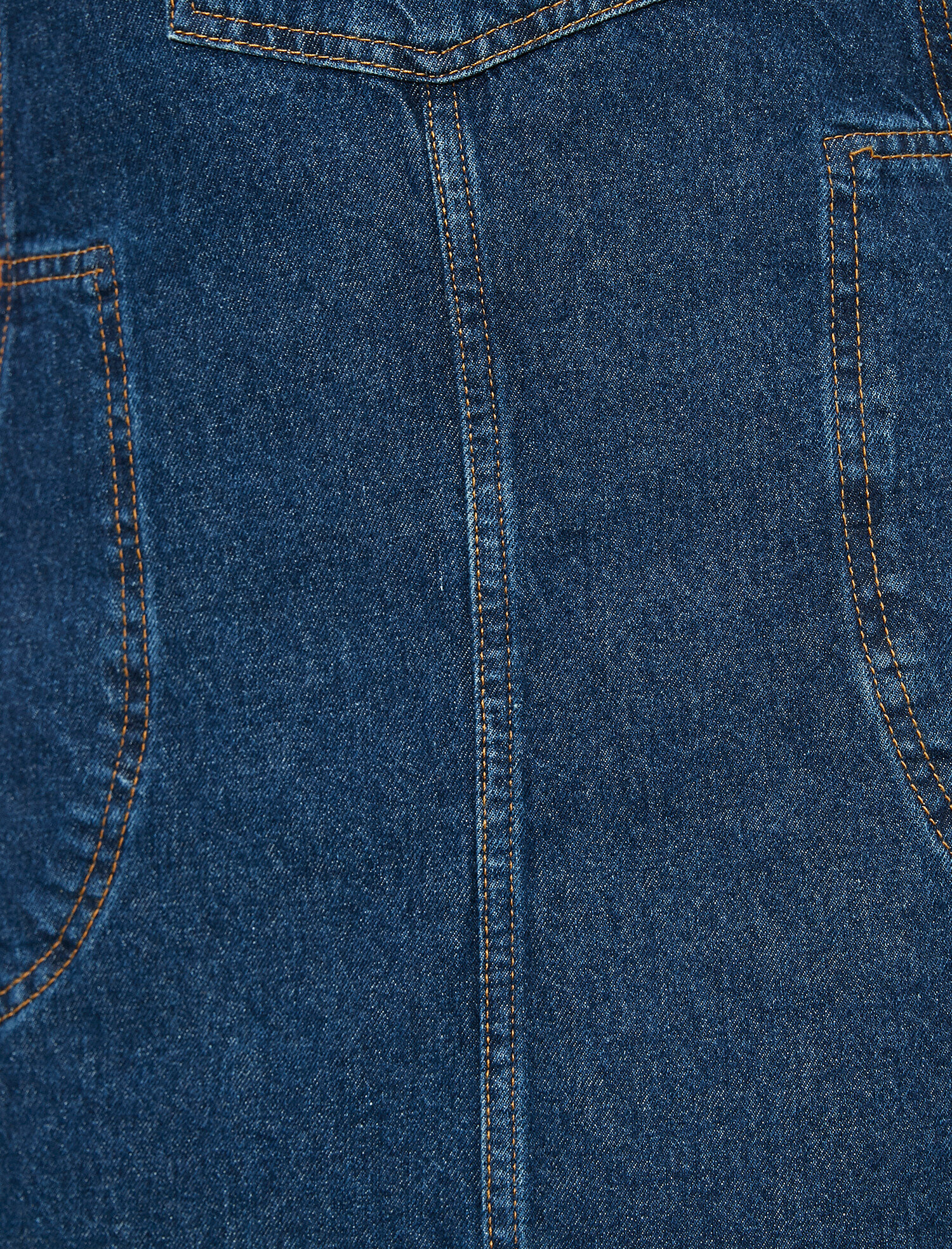   Cep Detaylı Jean Elbise