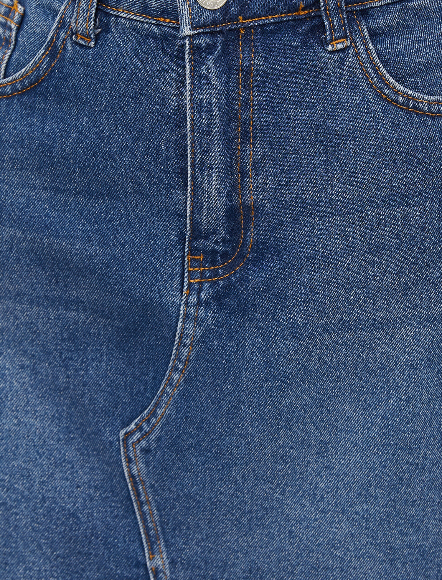   Pamuklu Mini Kot Etek