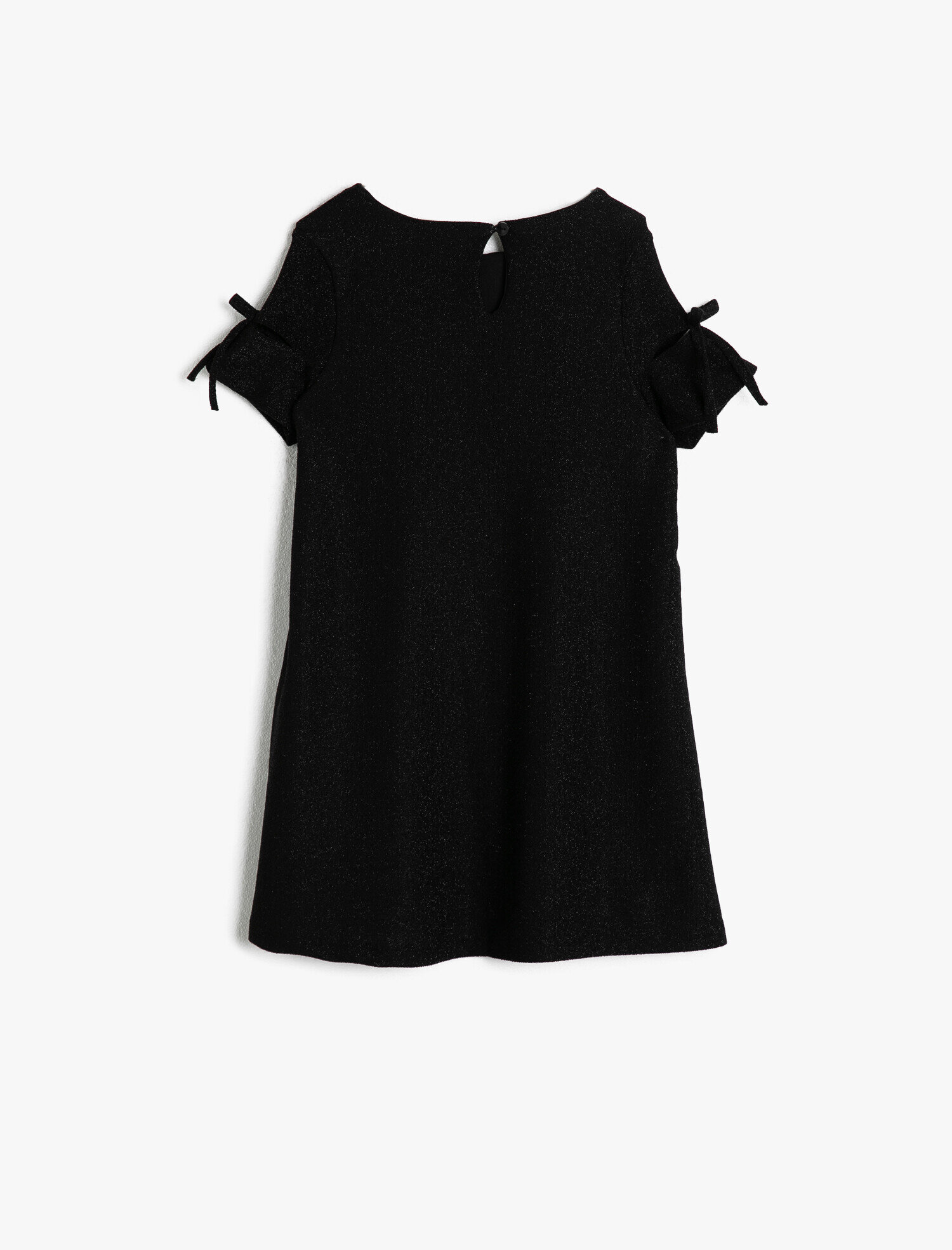  Kız Çocuk Kol Detaylı Elbise