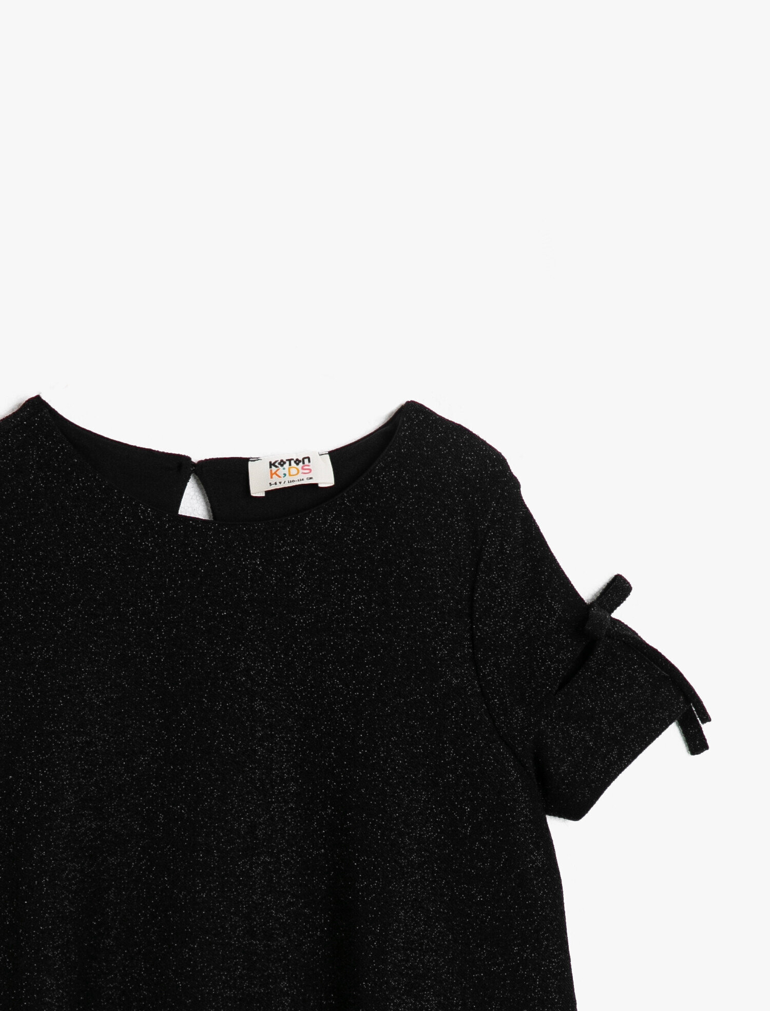  Kız Çocuk Kol Detaylı Elbise