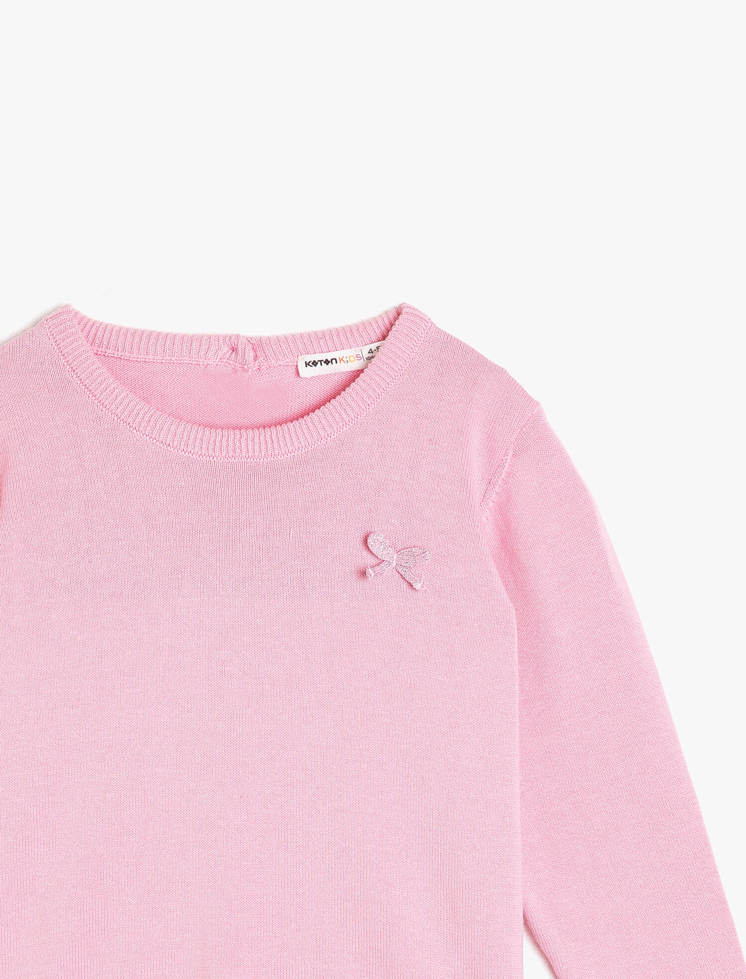  Kız Çocuk Triko Kazak İşlemeli