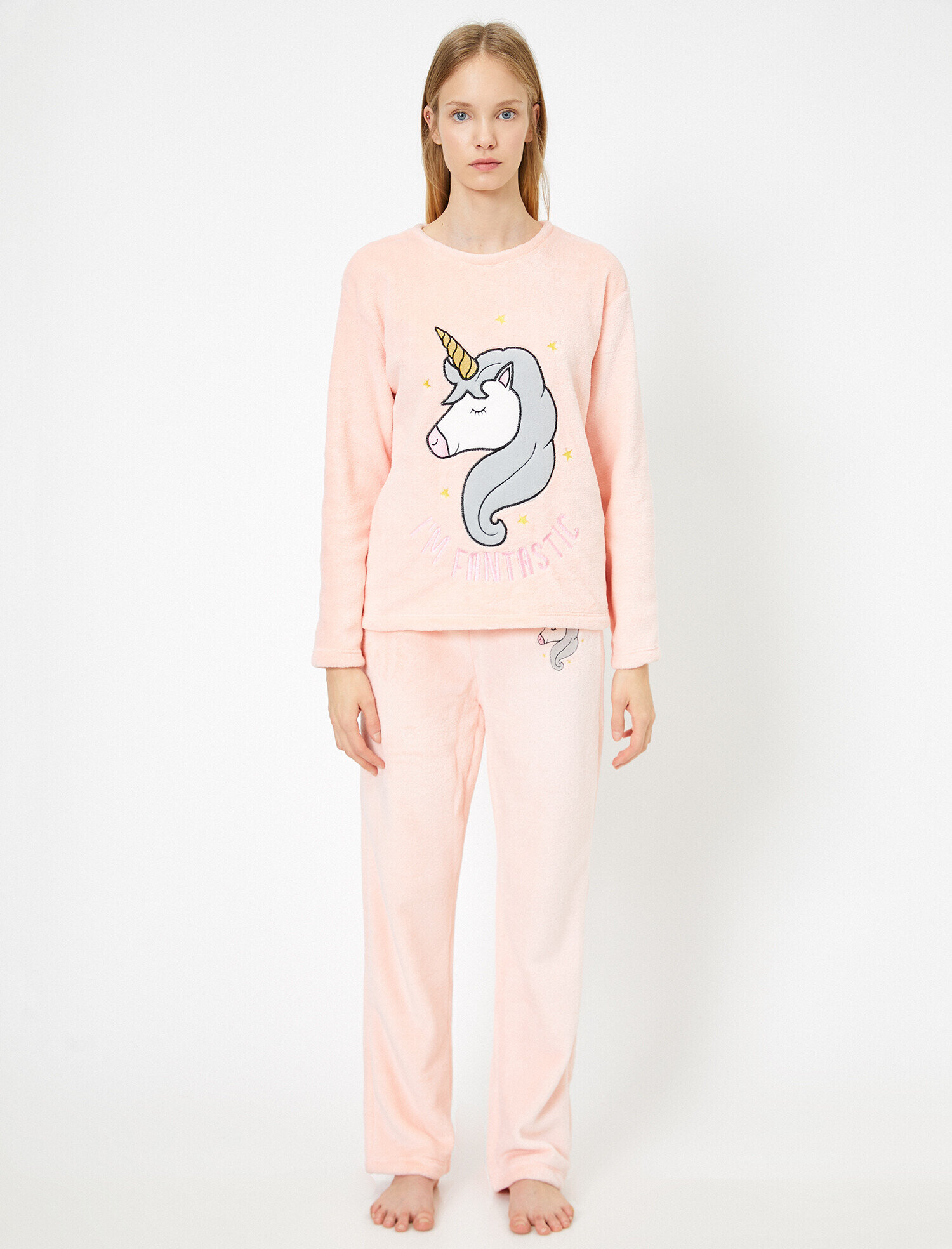   İşlemeli Pijama Seti