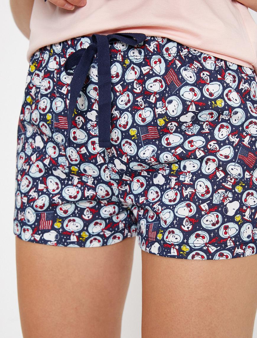   Snoopy Lisanslı Baskılı Pijama Seti