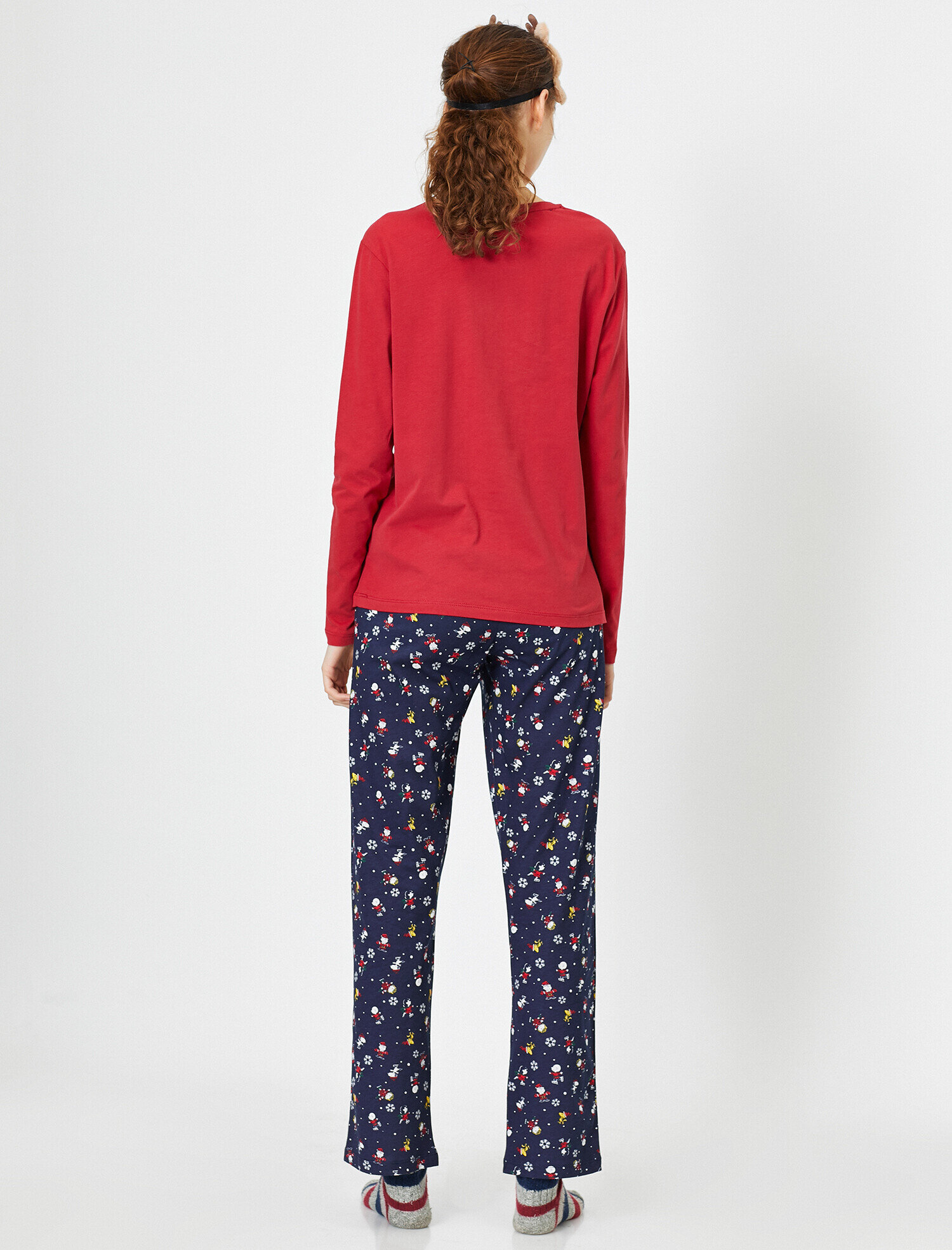   Yazılı Baskılı Pijama Takımı