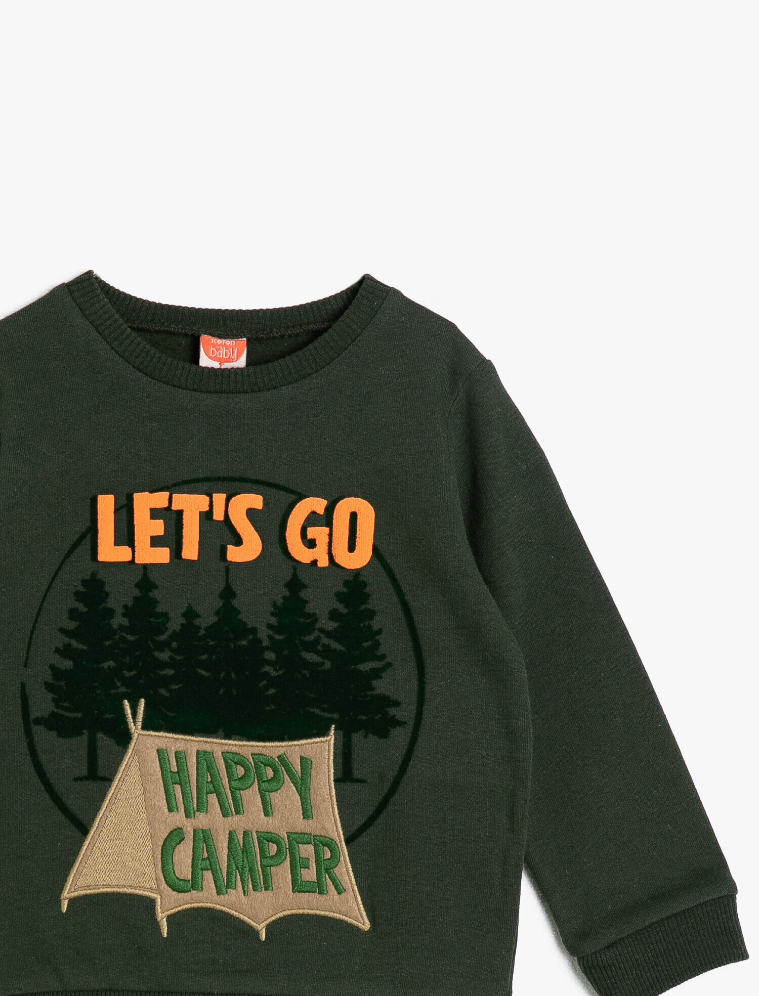 Erkek Bebek İşlemeli Sweatshirt