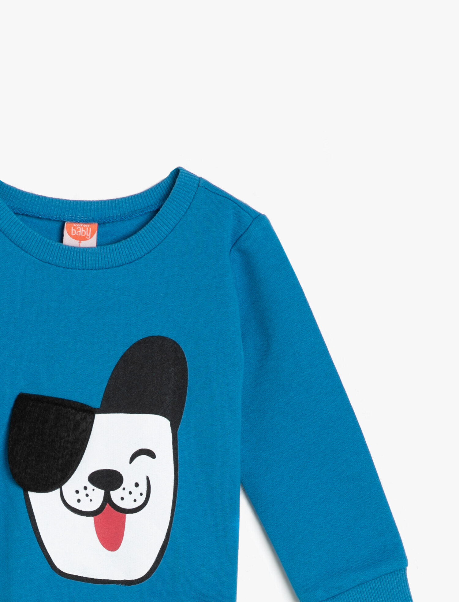 Erkek Bebek Baskılı Sweatshirt Uzun Kollu