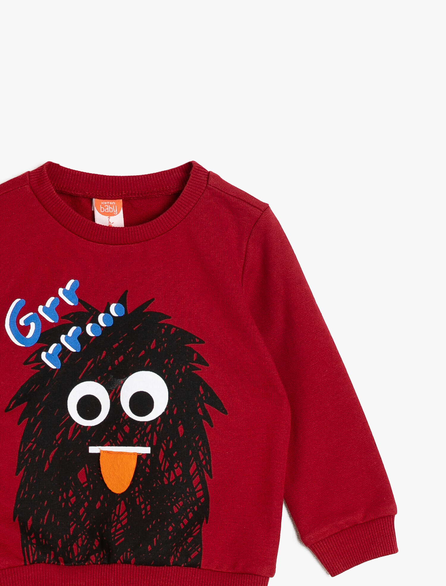  Erkek Bebek Yazılı Baskılı Sweatshirt