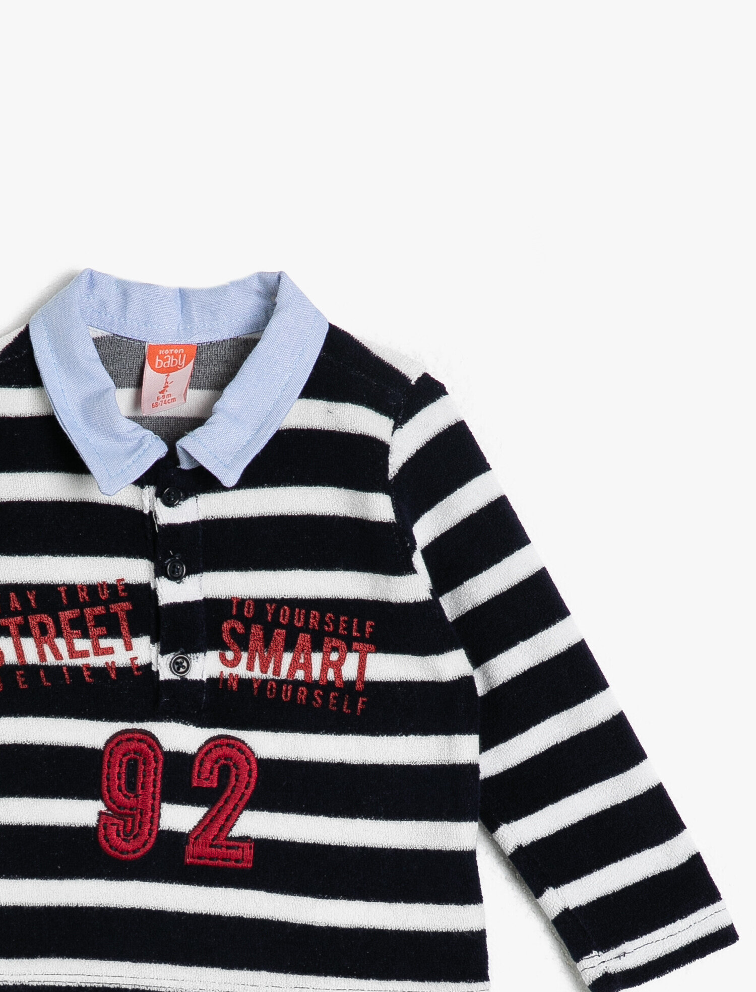  Erkek Bebek Çizgili Sweatshirt