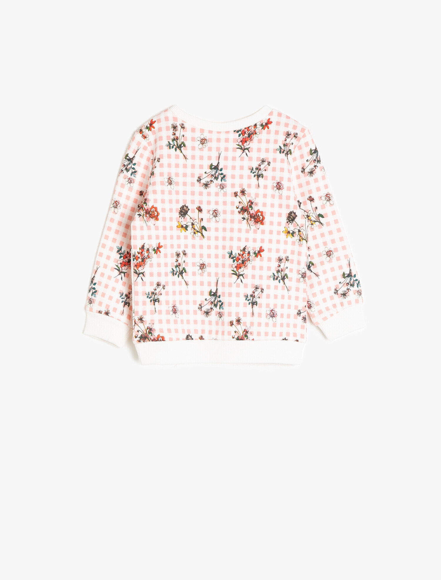  Kız Bebek Desenli Sweatshirt Uzun Kollu