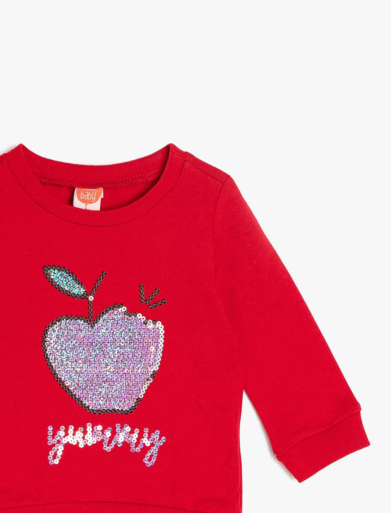  Kız Bebek Pul Detaylı Sweatshirt