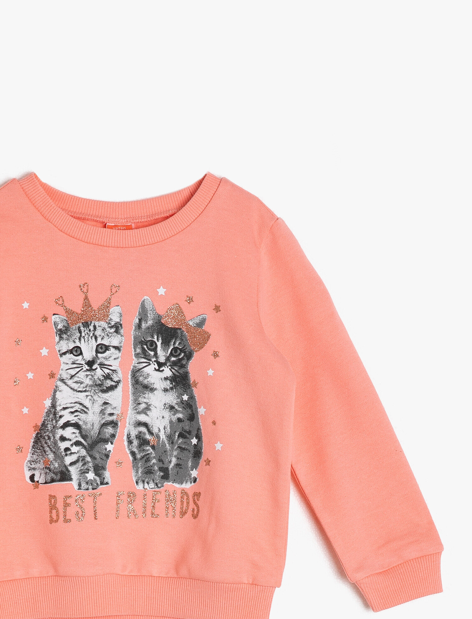 Kız Bebek Baskılı Sweatshirt Uzun Kollu