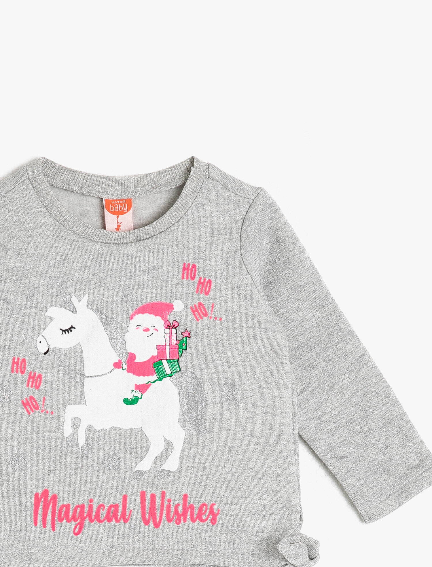  Kız Bebek Yılbaşı Temalı Sweatshirt