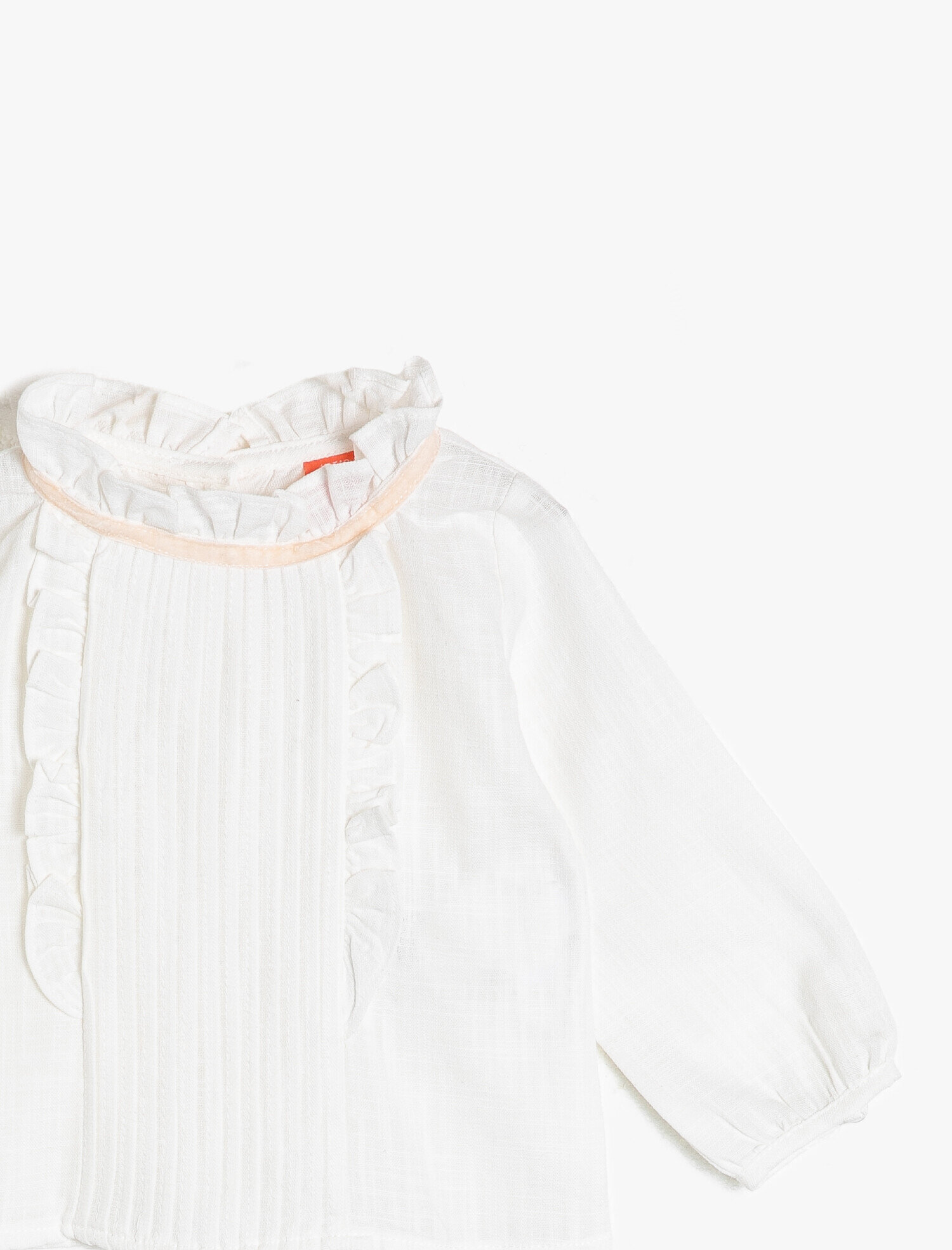  Kız Bebek Fırfır Detaylı Bluz