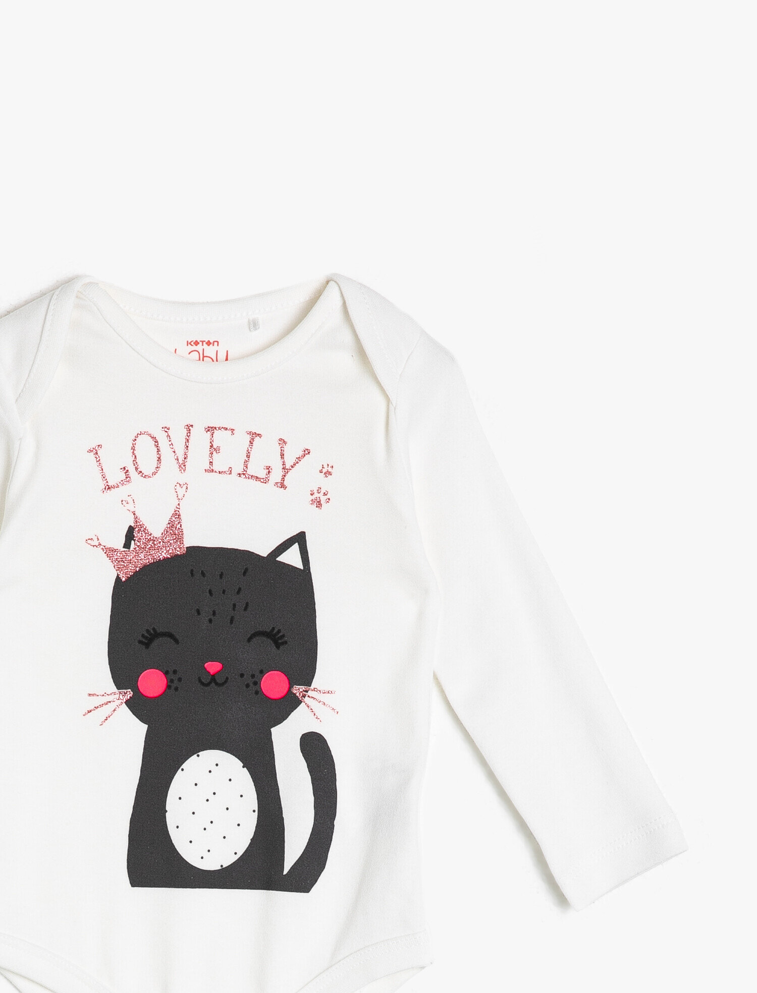 Kız Bebek Yazılı Baskılı Çıtçıtlı Body