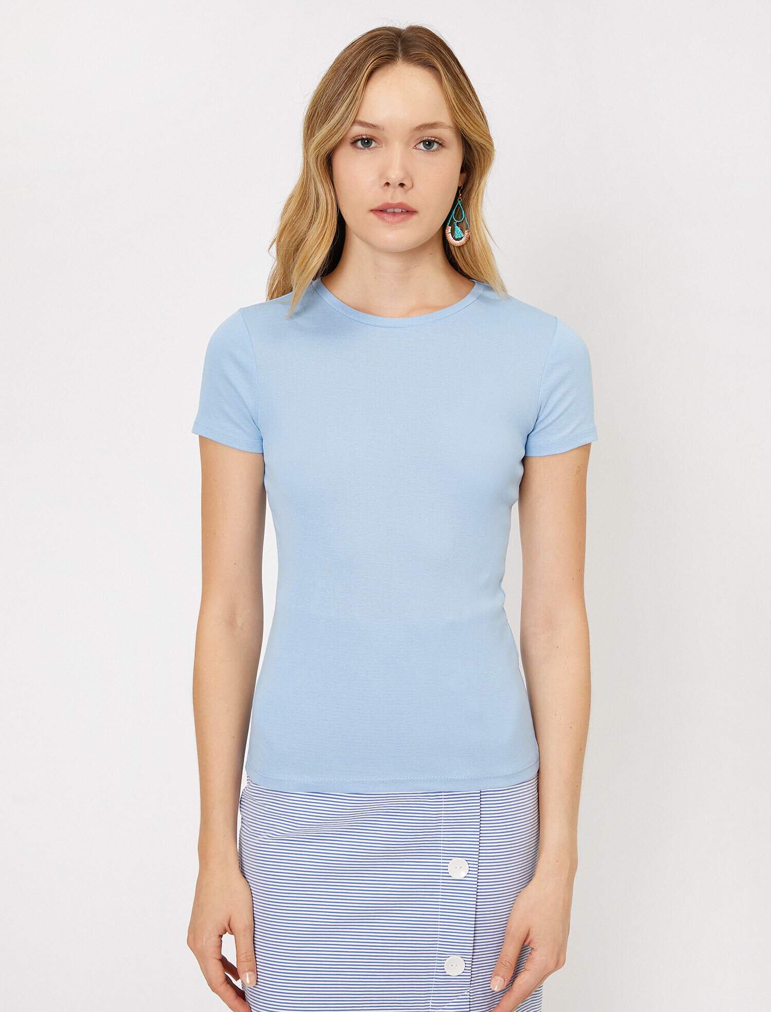   Bisiklet Yaka Tişört