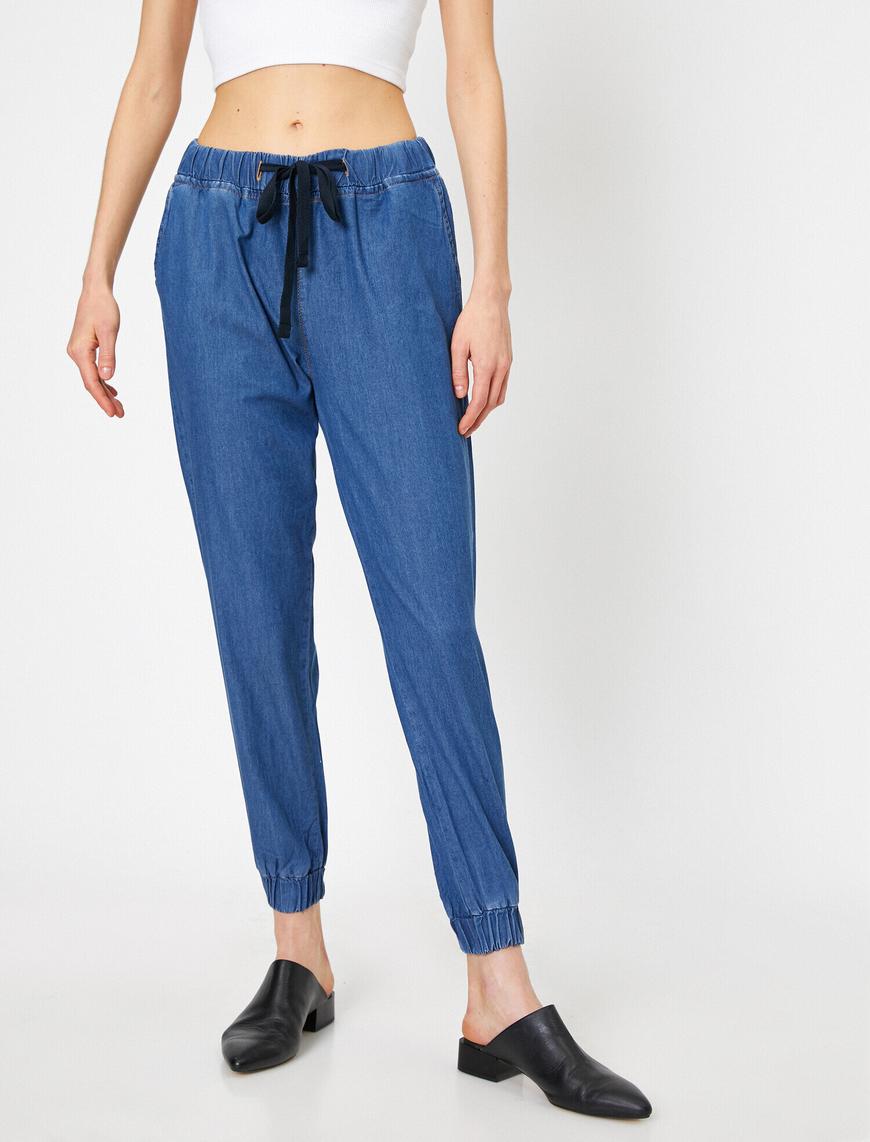   Tie Waist Jeans