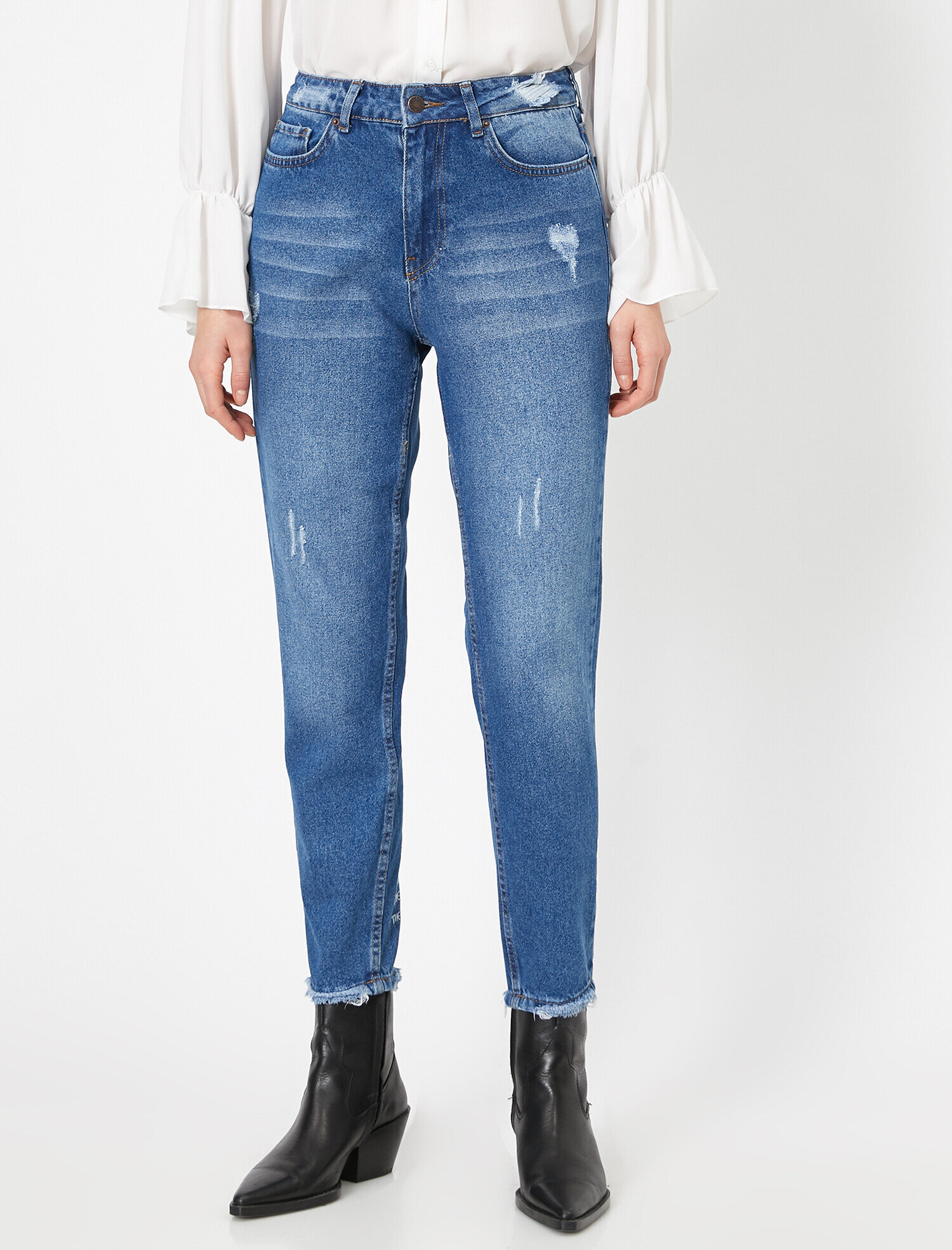   Letter Printed Jeans