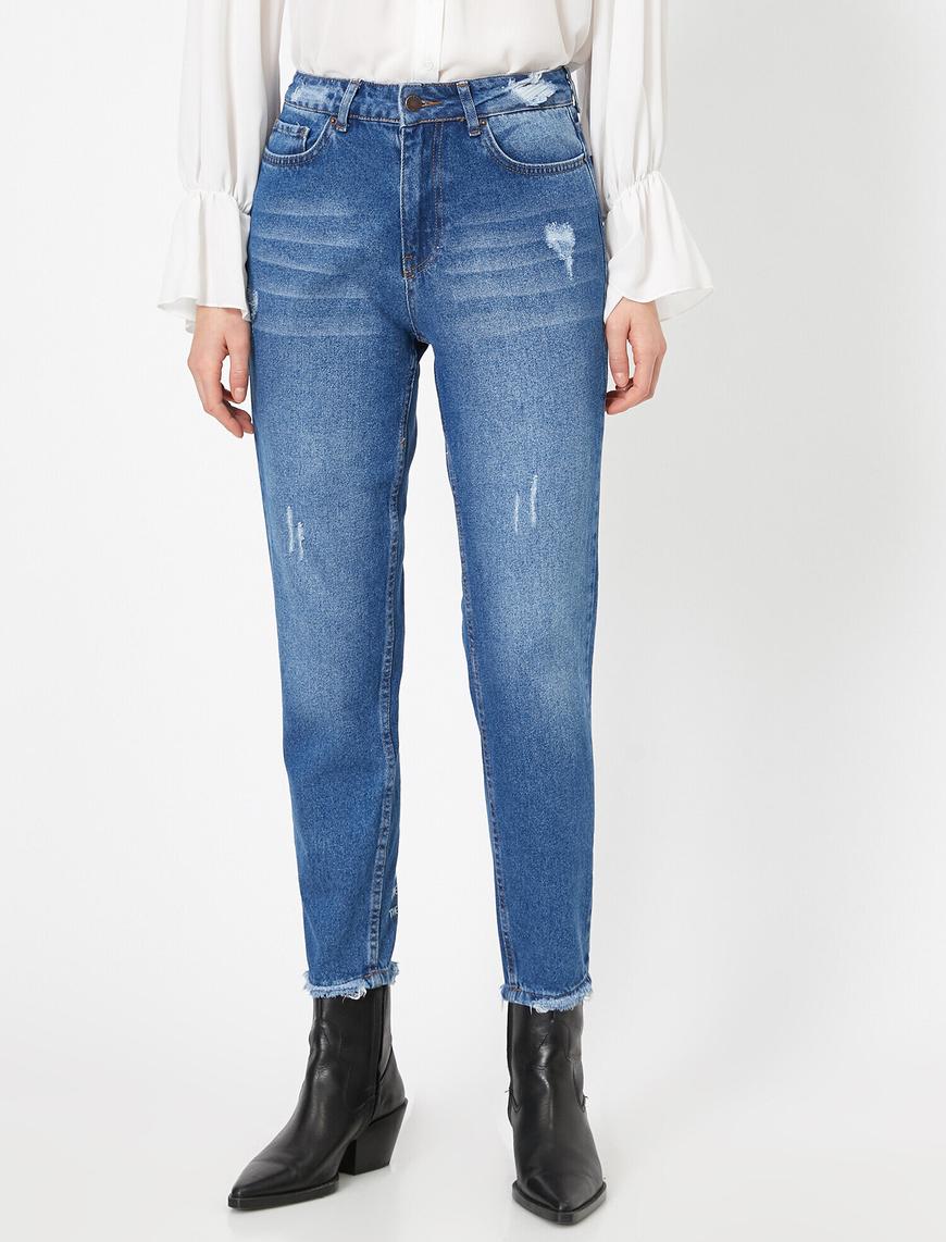   Letter Printed Jeans