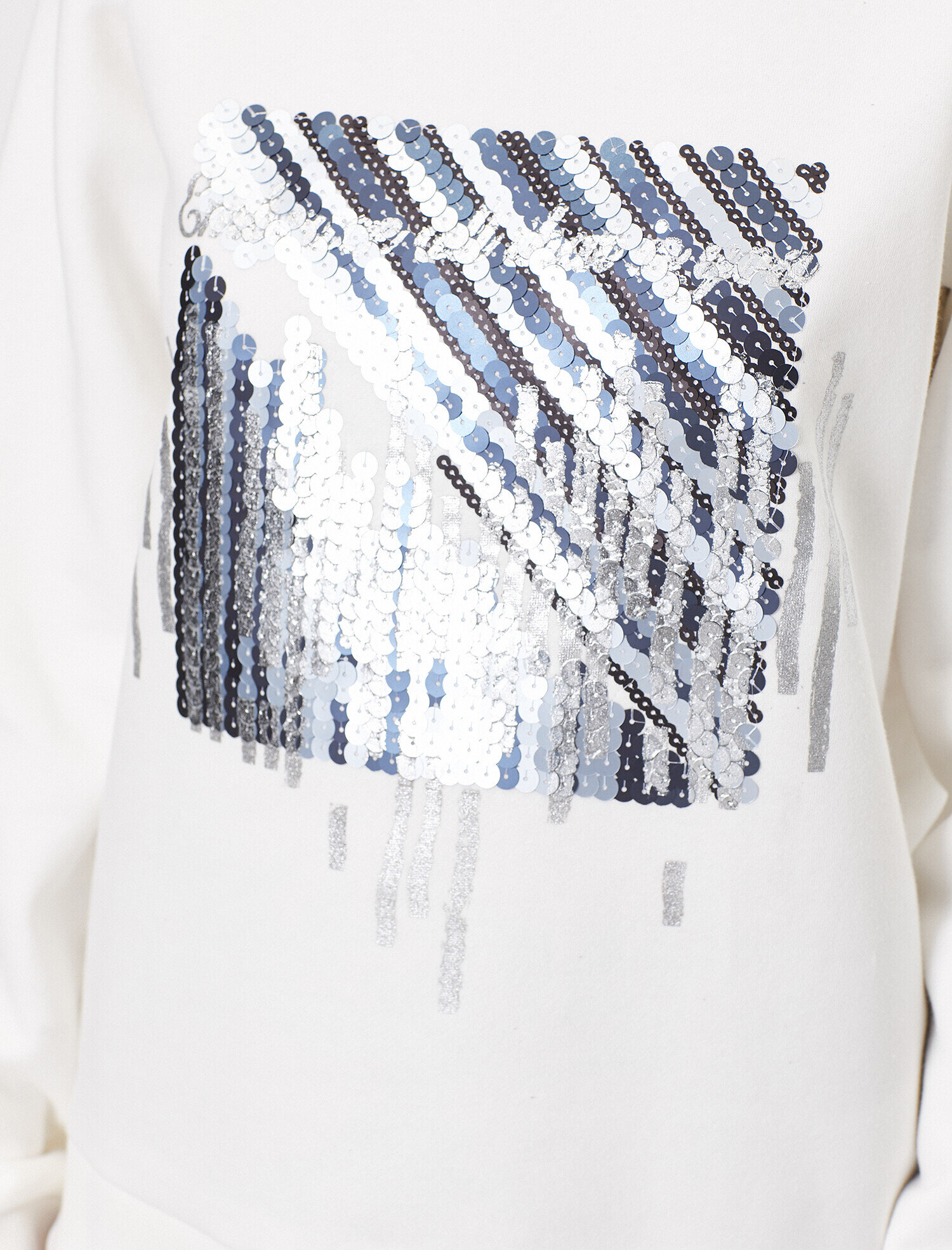   Pul Payet Baskılı Sweatshirt