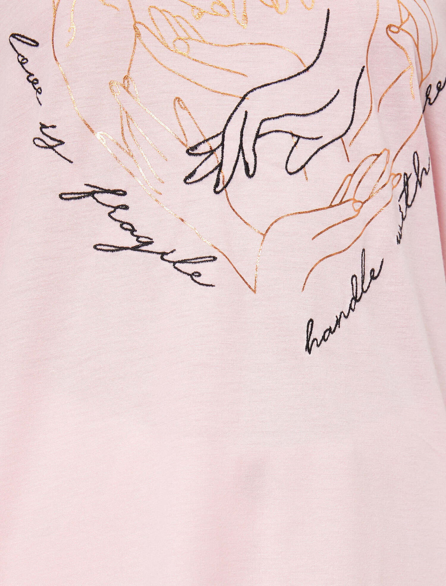   Bisiklet Yaka Kısa Kollu Baskılı Tişört