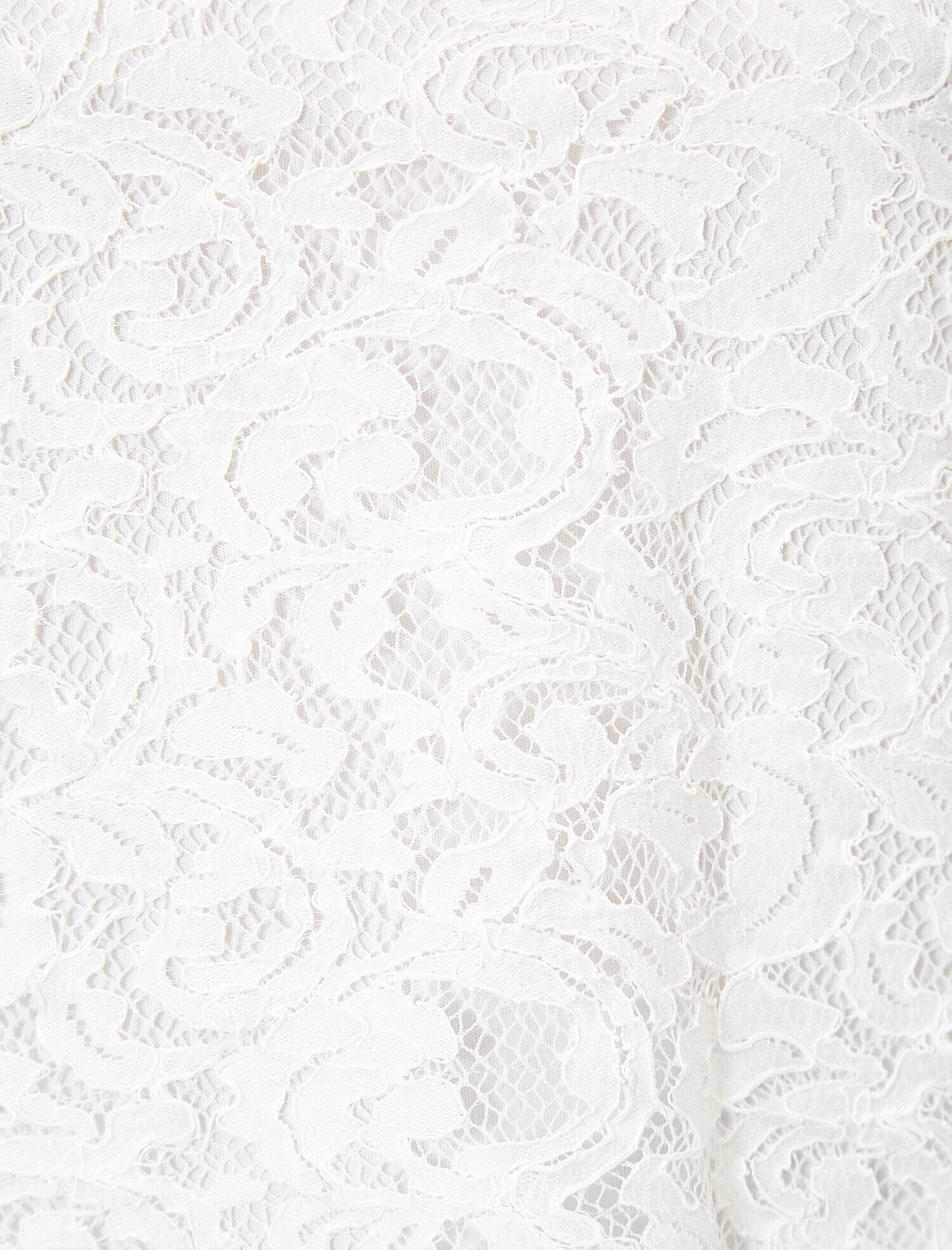   Dantel Detaylı Bisiklet Yaka Tişört