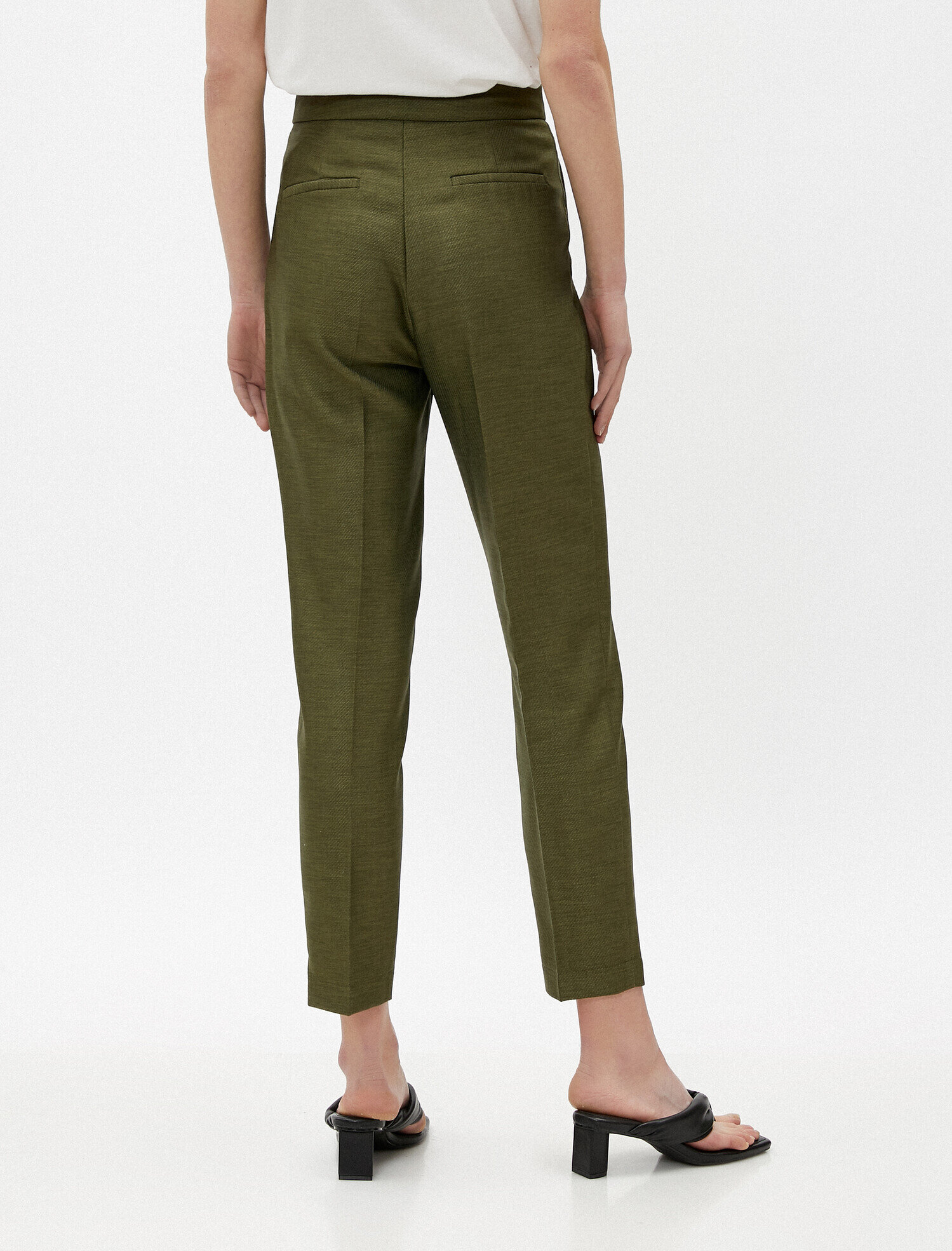   Kemerli Cepli Pantolon