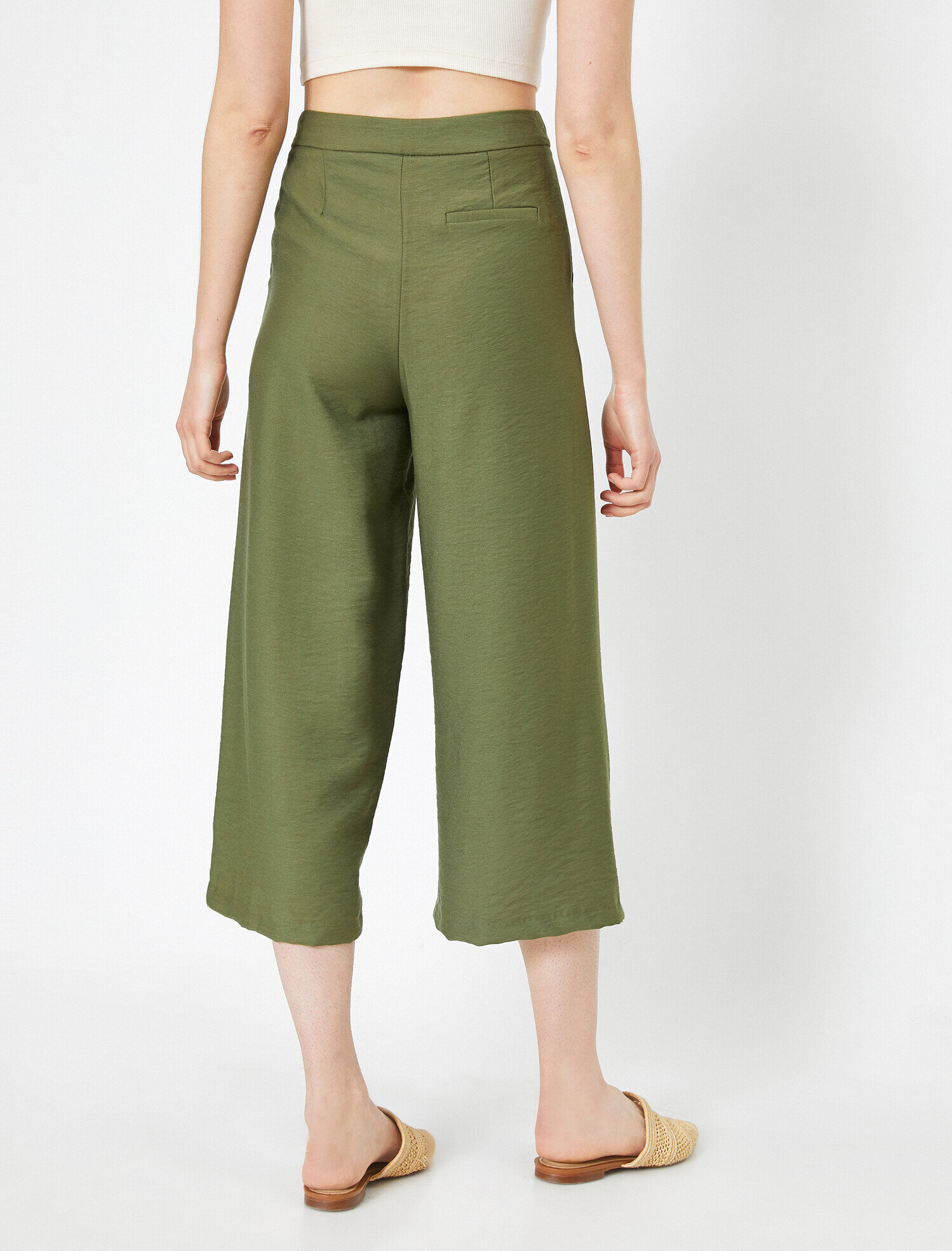  Normal Bel Kanvas Culotte Pantolon
