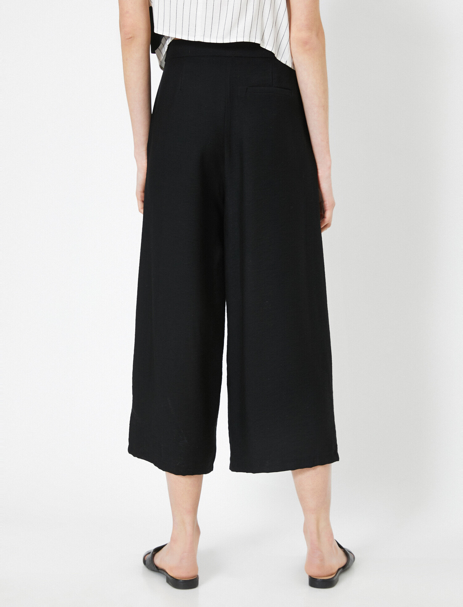   Normal Bel Kanvas Culotte Pantolon