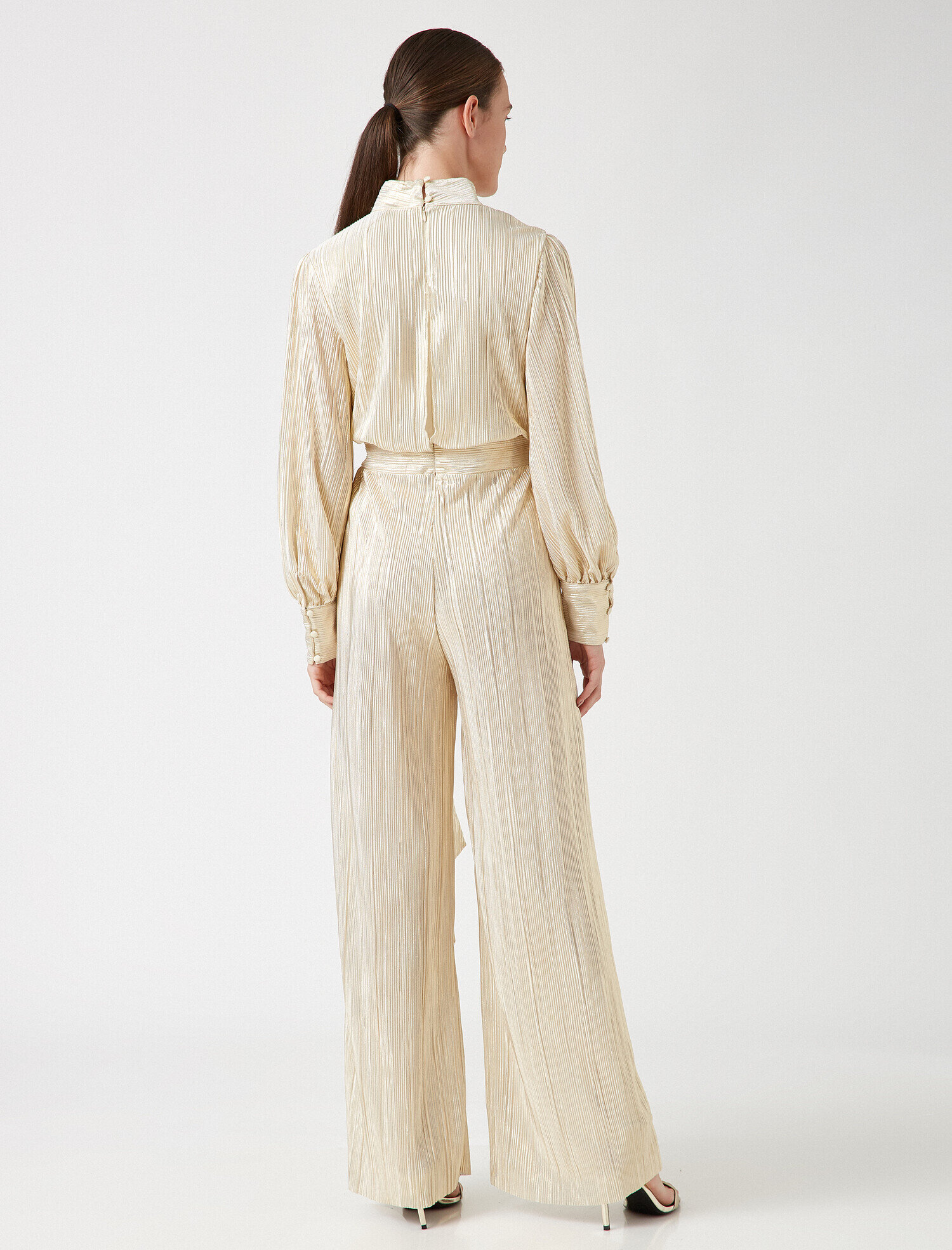   Abiye Tulum Pırıltılı Uzun Kollu Choker Yaka